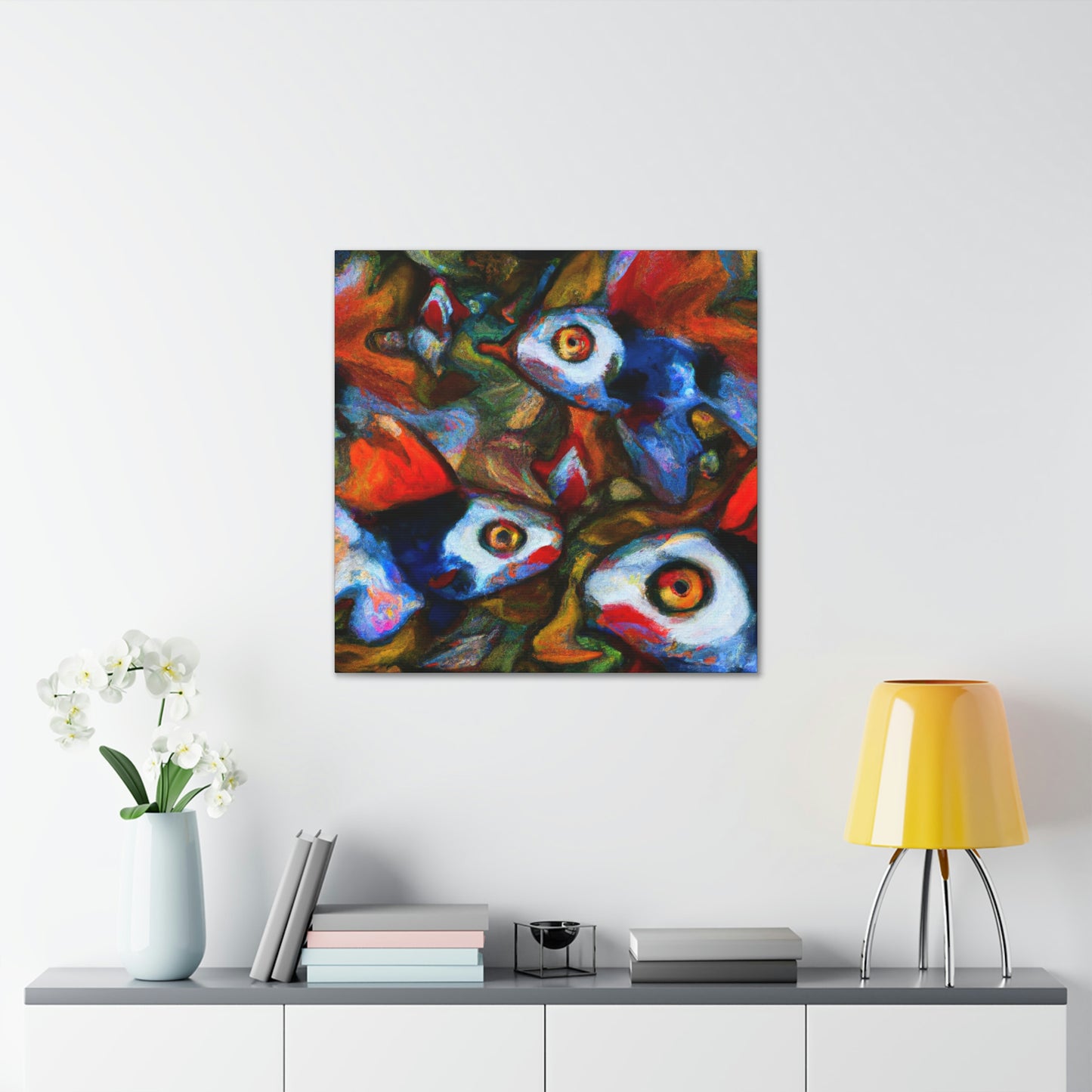 "Guppy in Expressionism" - Canvas