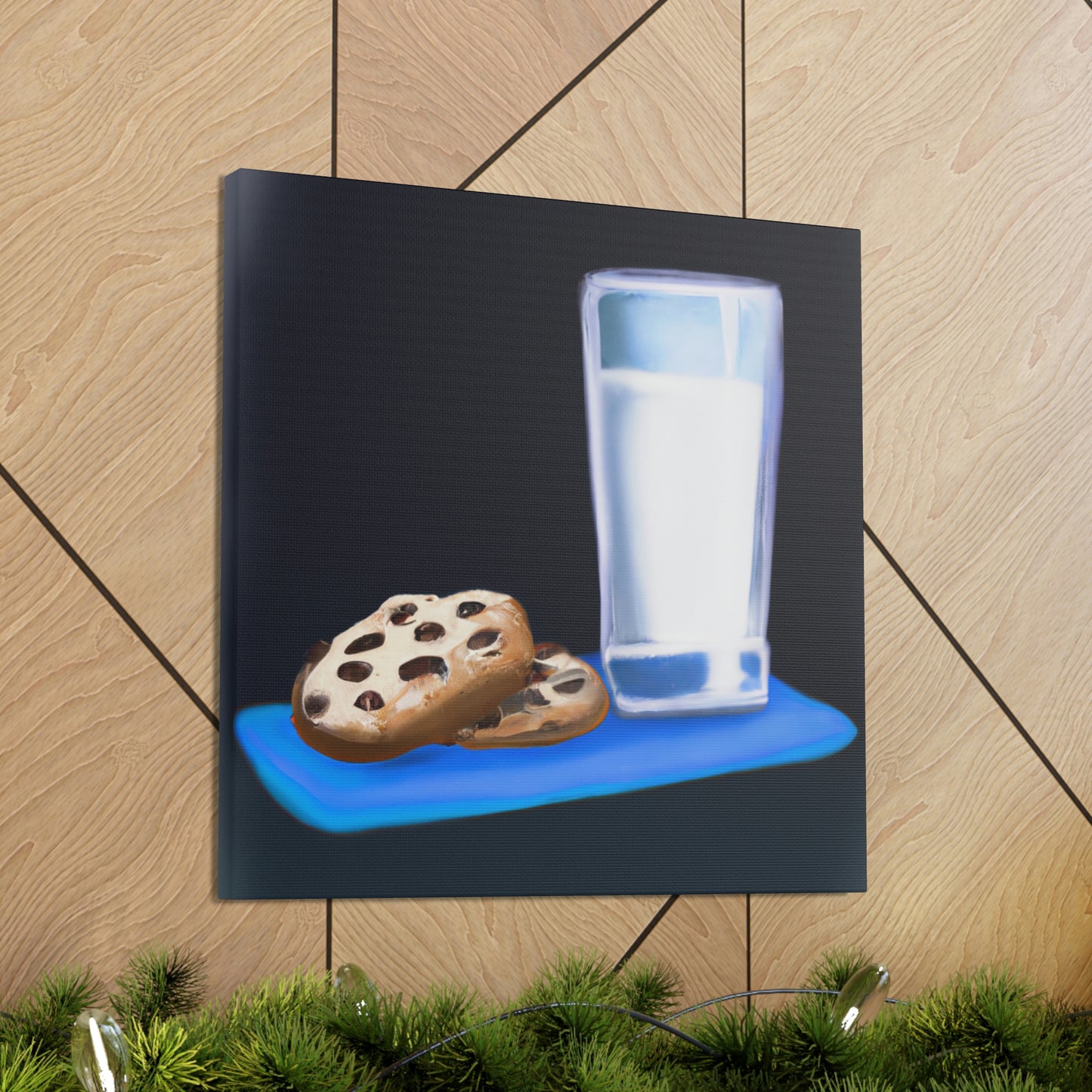 "Comforting Milk & Cookies" - Canvas