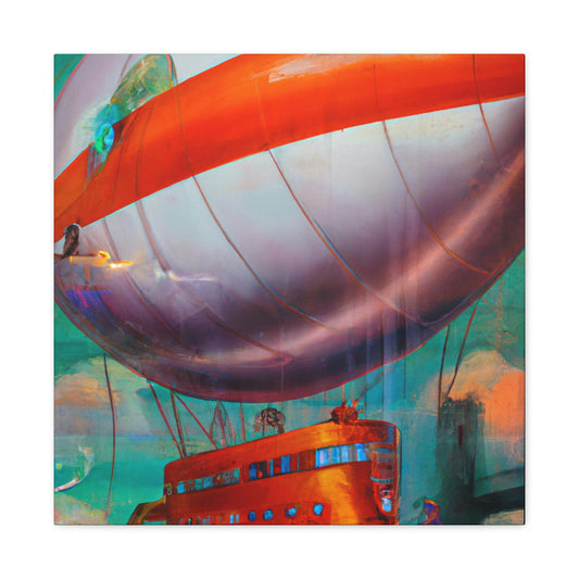 "Blooming Blimp Surrealism" - Canvas