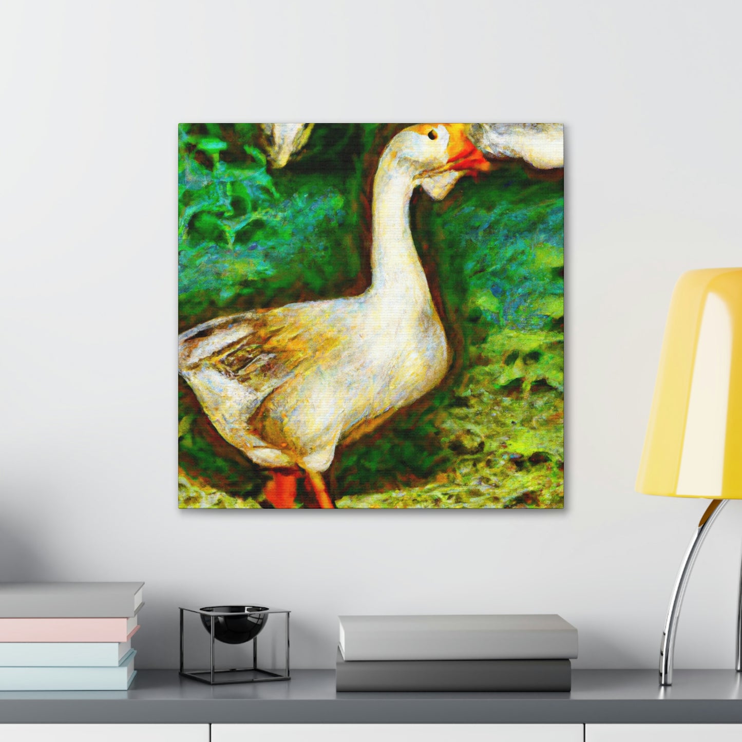 "Goose in Flight Impression" - Canvas