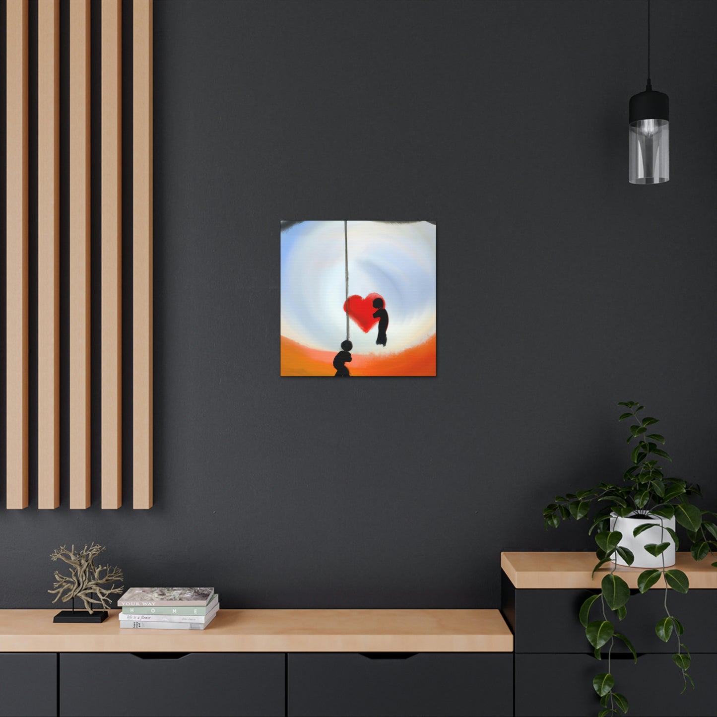 "Love Swings Serenely" - Canvas