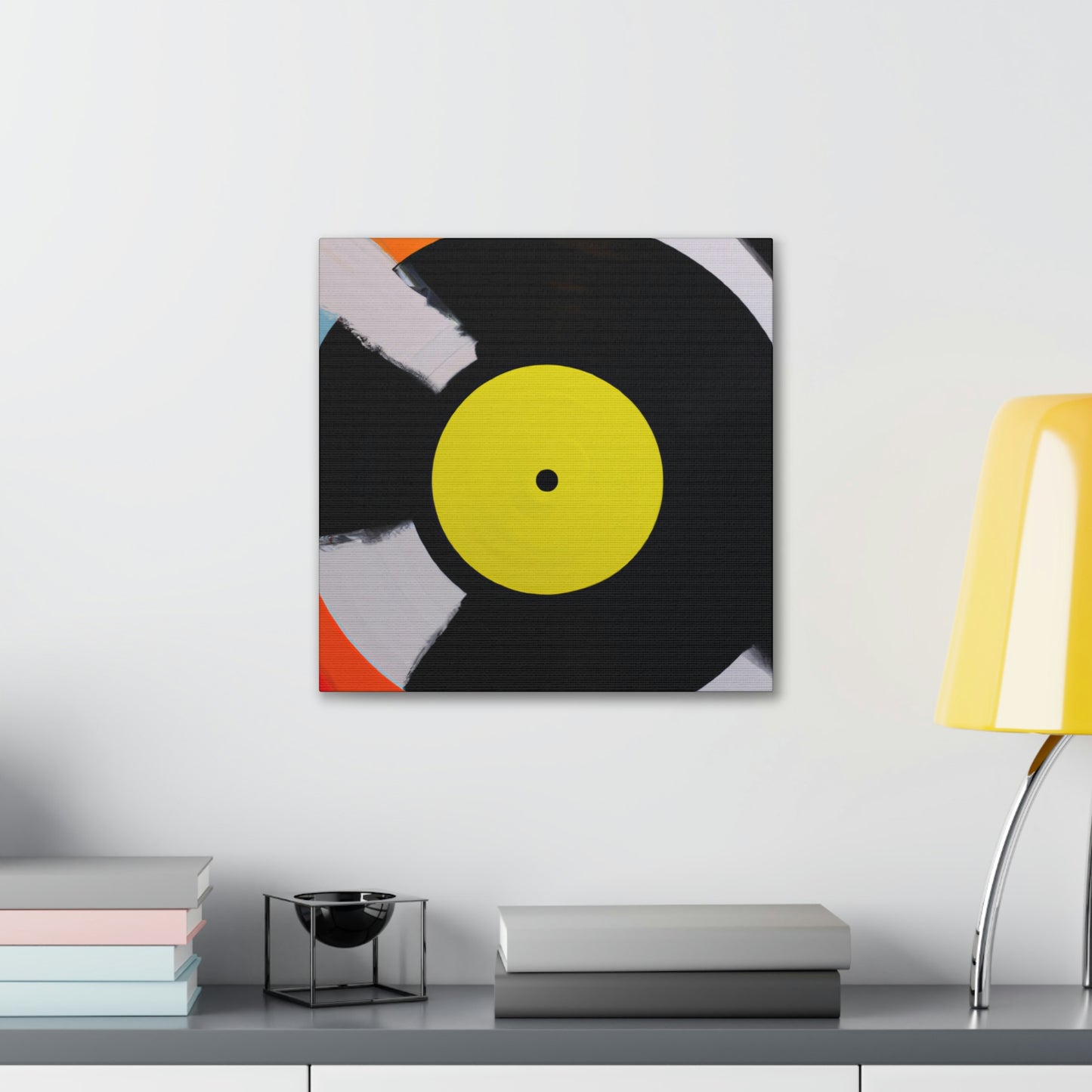 Vinyl Record Elegance - Canvas