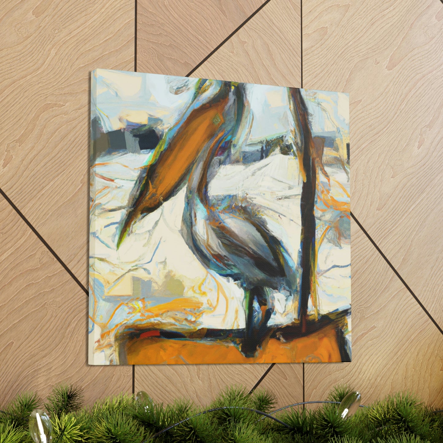 Pelican's Deep Emotion - Canvas