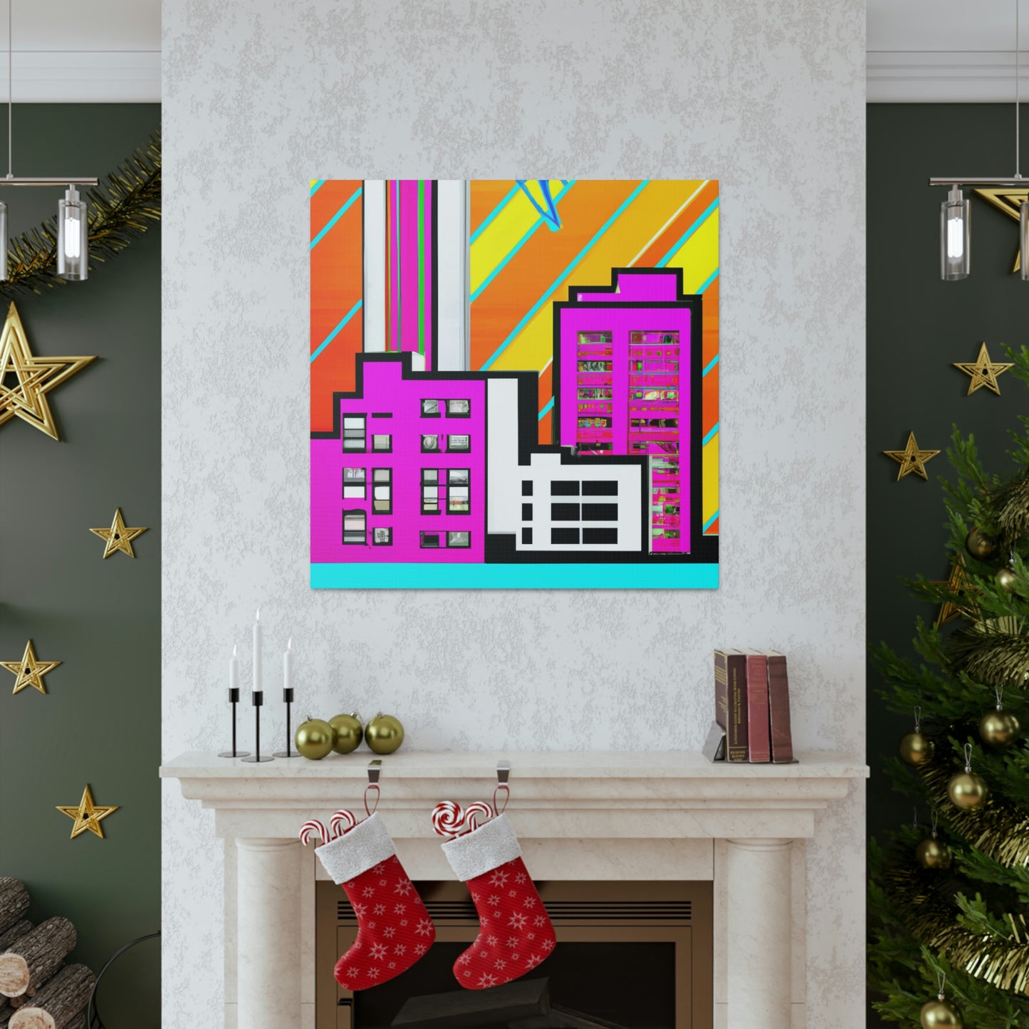 Modern Art Deco Delight - Canvas