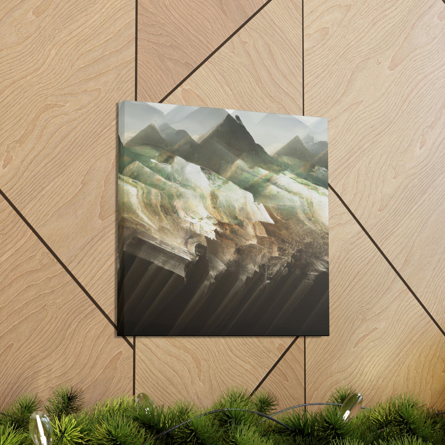 Lofty Mountain Peaks - Canvas