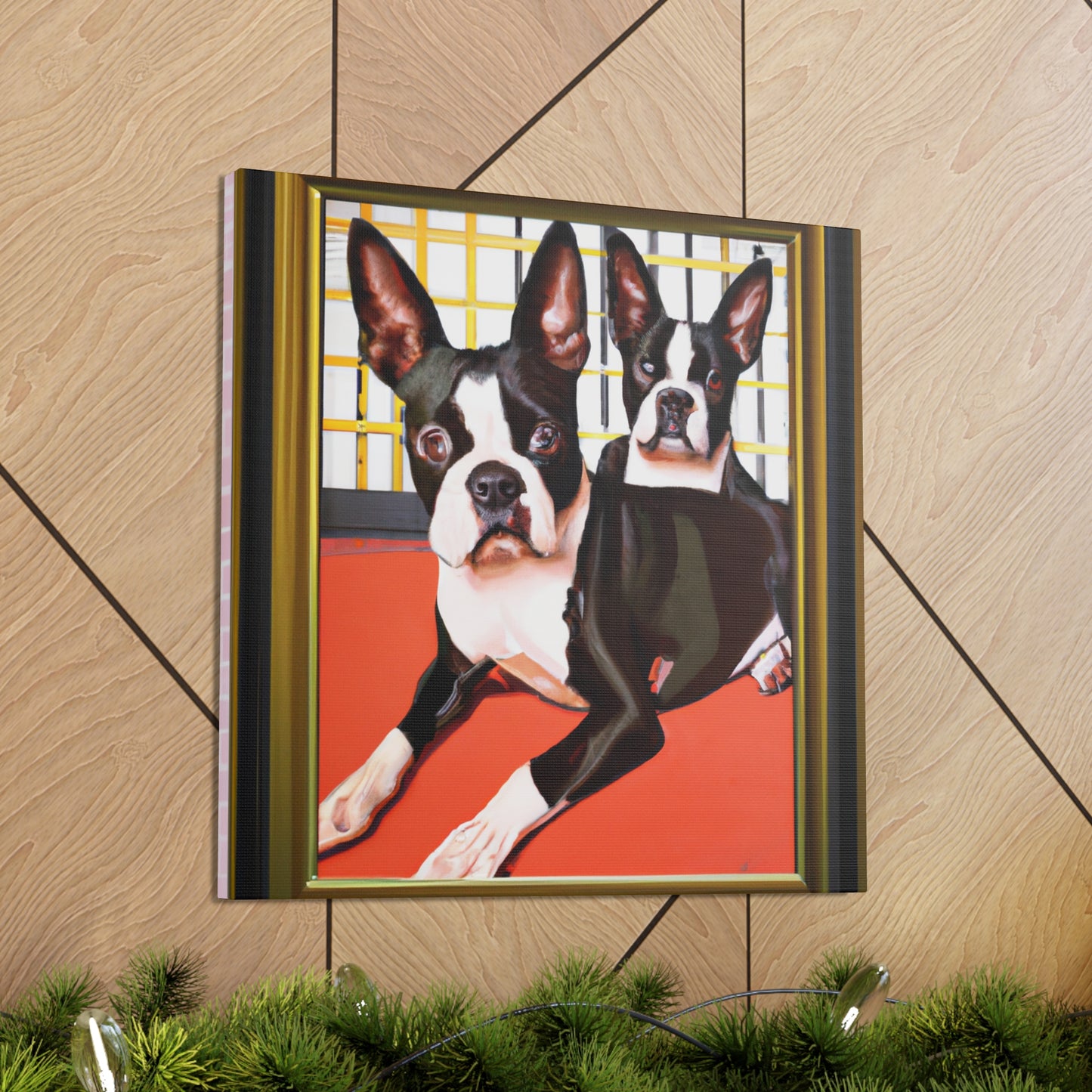 "Boston Terrier Brilliance" - Canvas