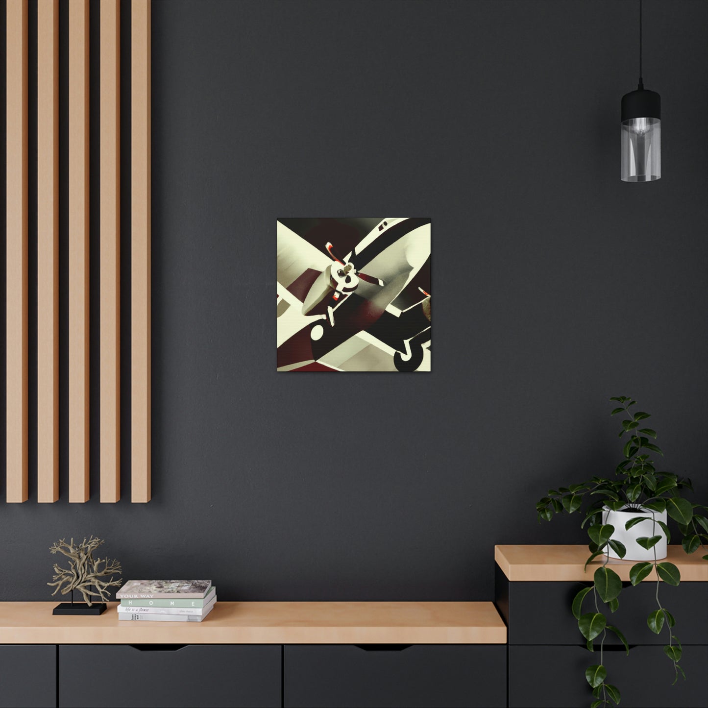 "Flight Over Deco City" - Canvas