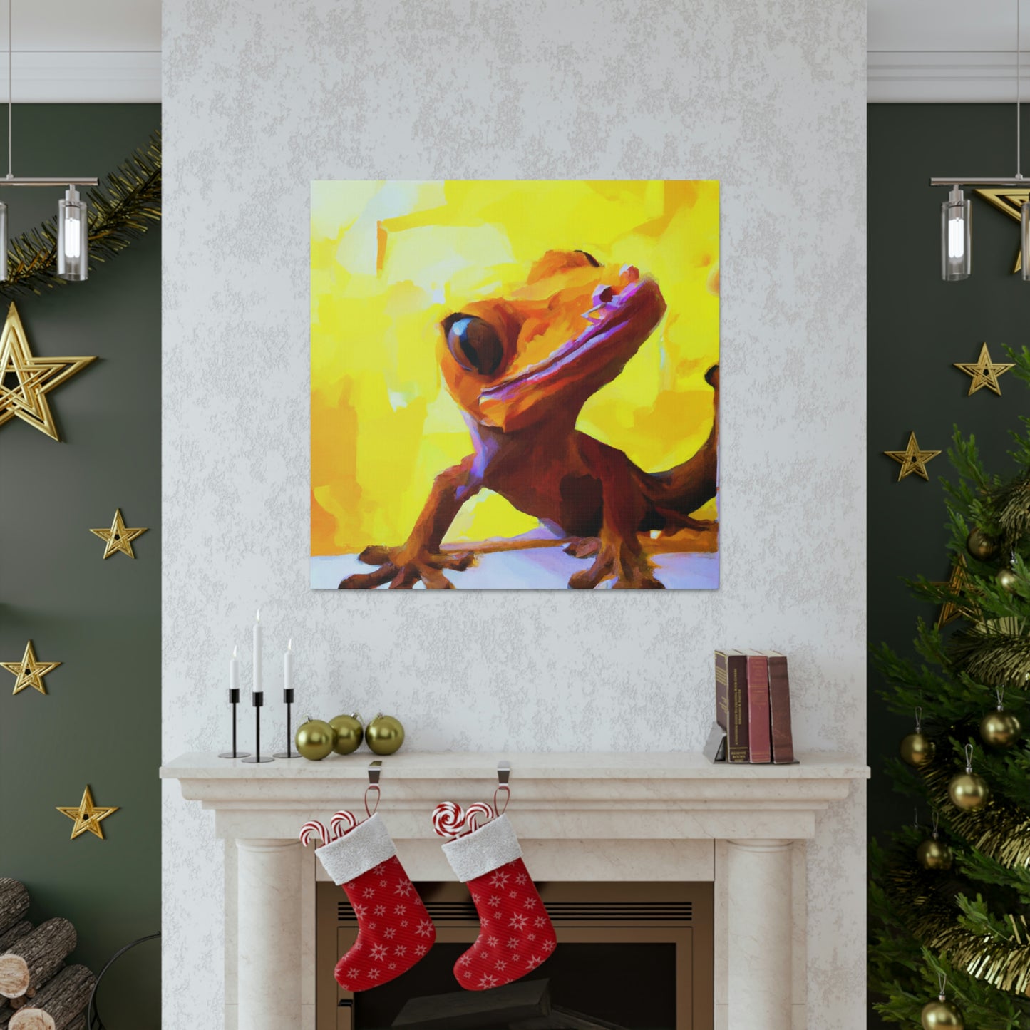 Gecko's Surreal Dream - Canvas