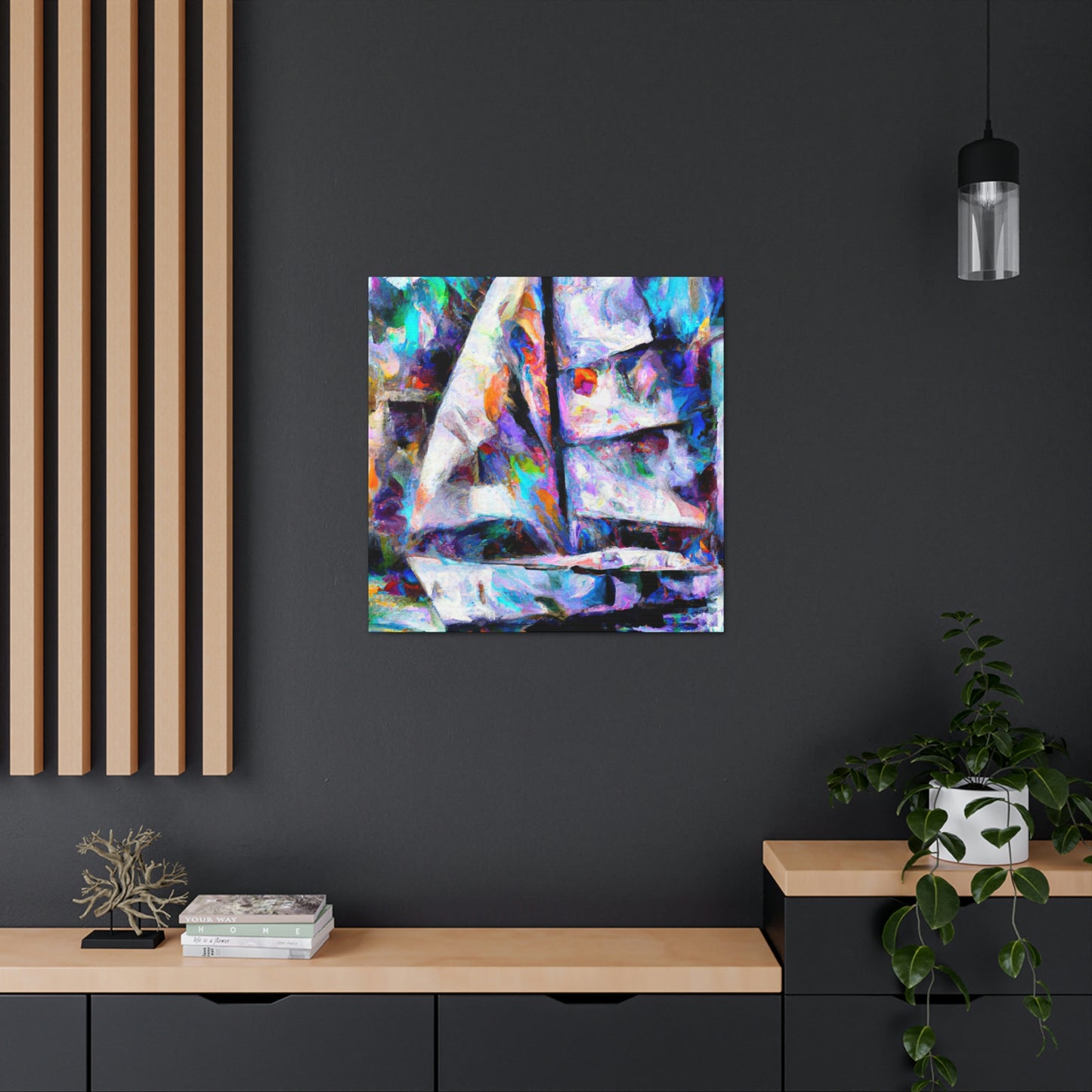 Sailboat in Abstraction - Canvas