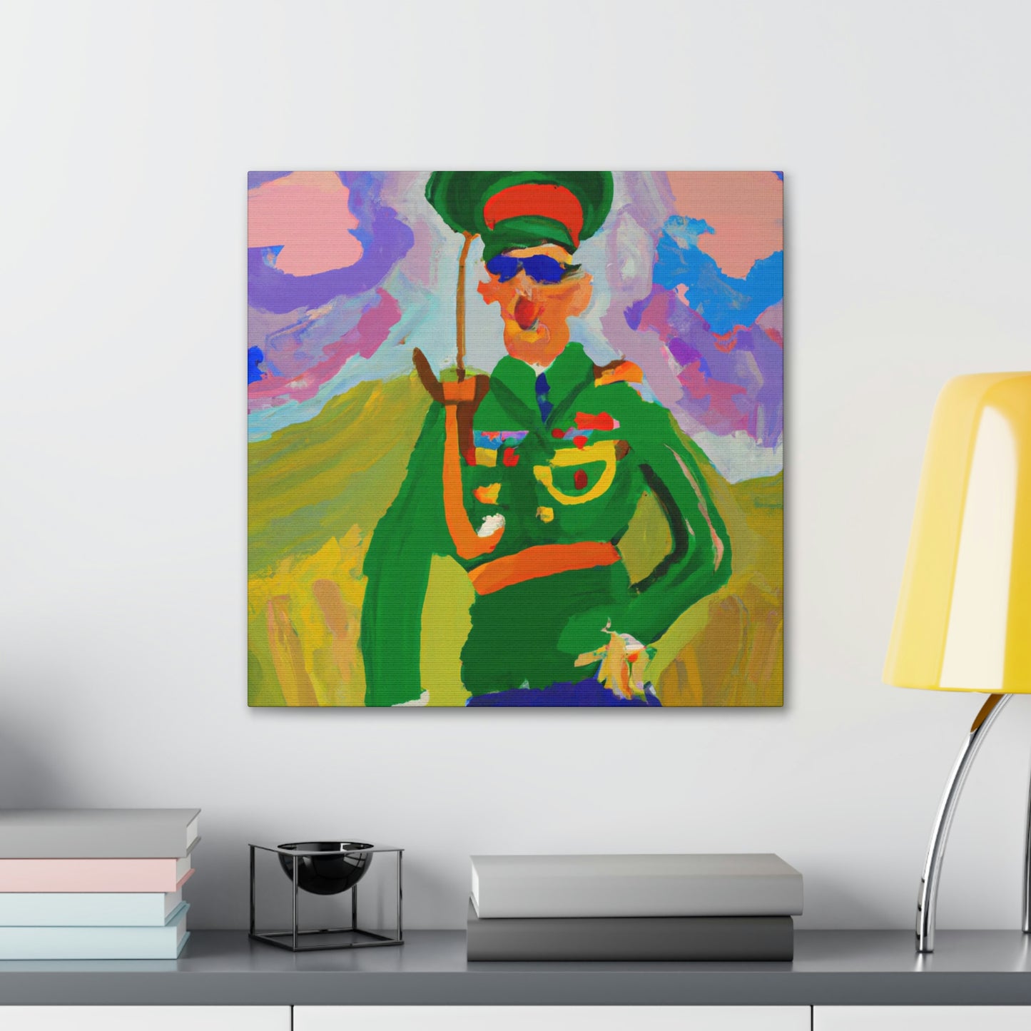 "Artilleryman in Fauvism" - Canvas