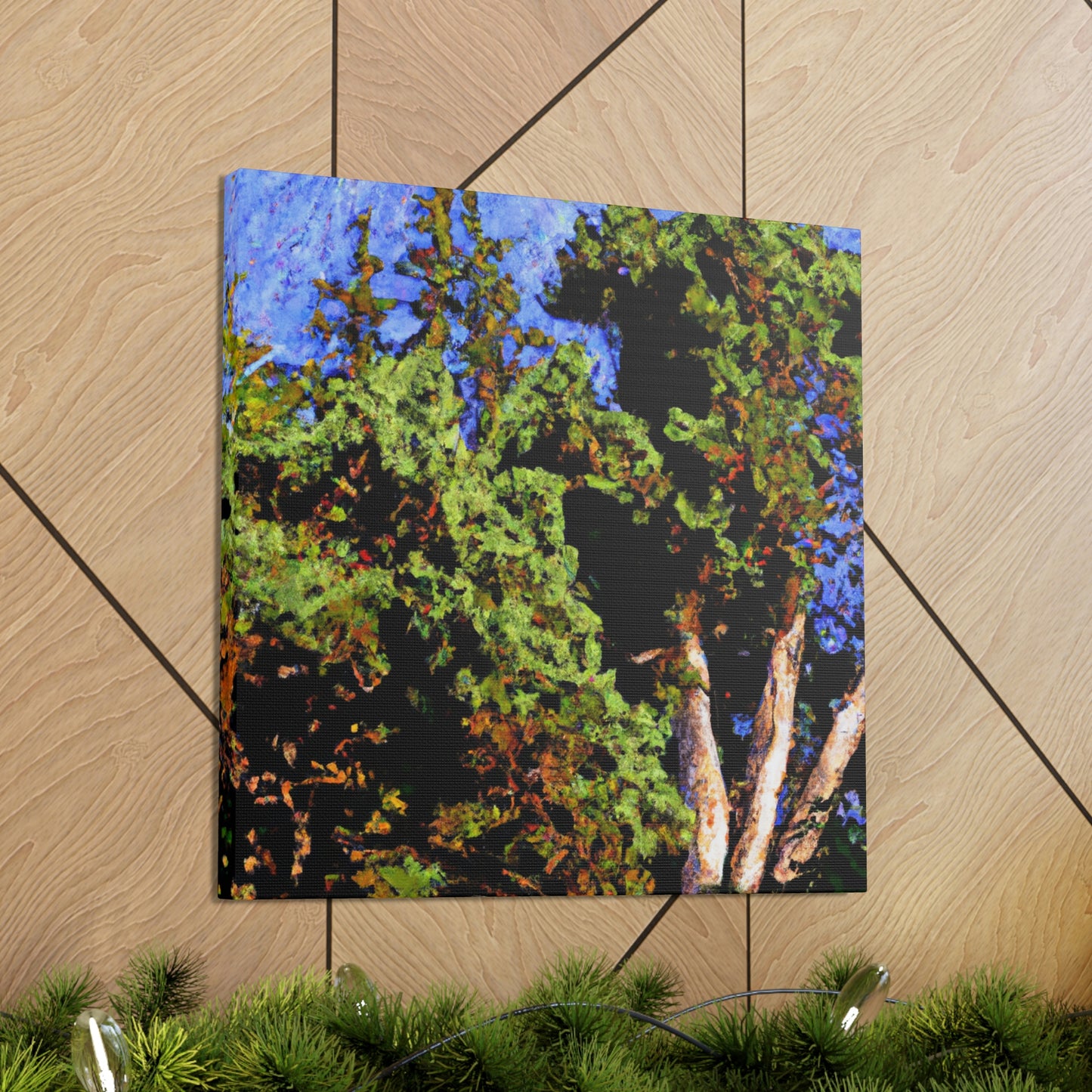 "Cedar Tree Expressionism" - Canvas