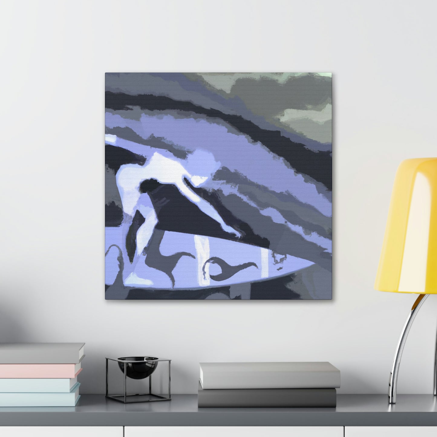 Surfing the Sea Swell - Canvas