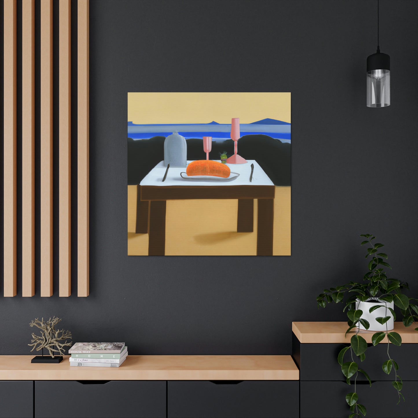 "Dinner Set Minimalism" - Canvas