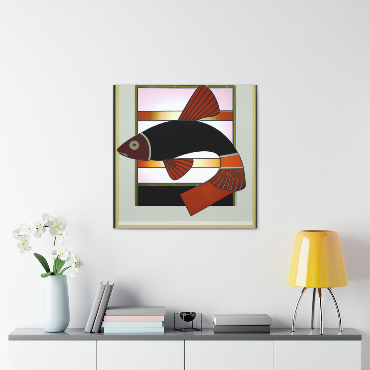 Dazzling Deco Killifish - Canvas