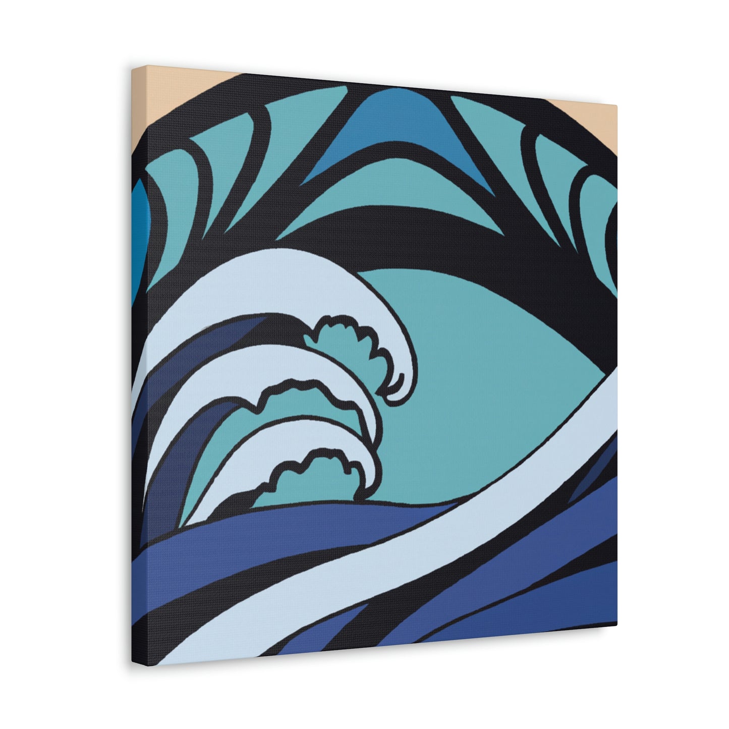 "Waves of Blue Luxury" - Canvas