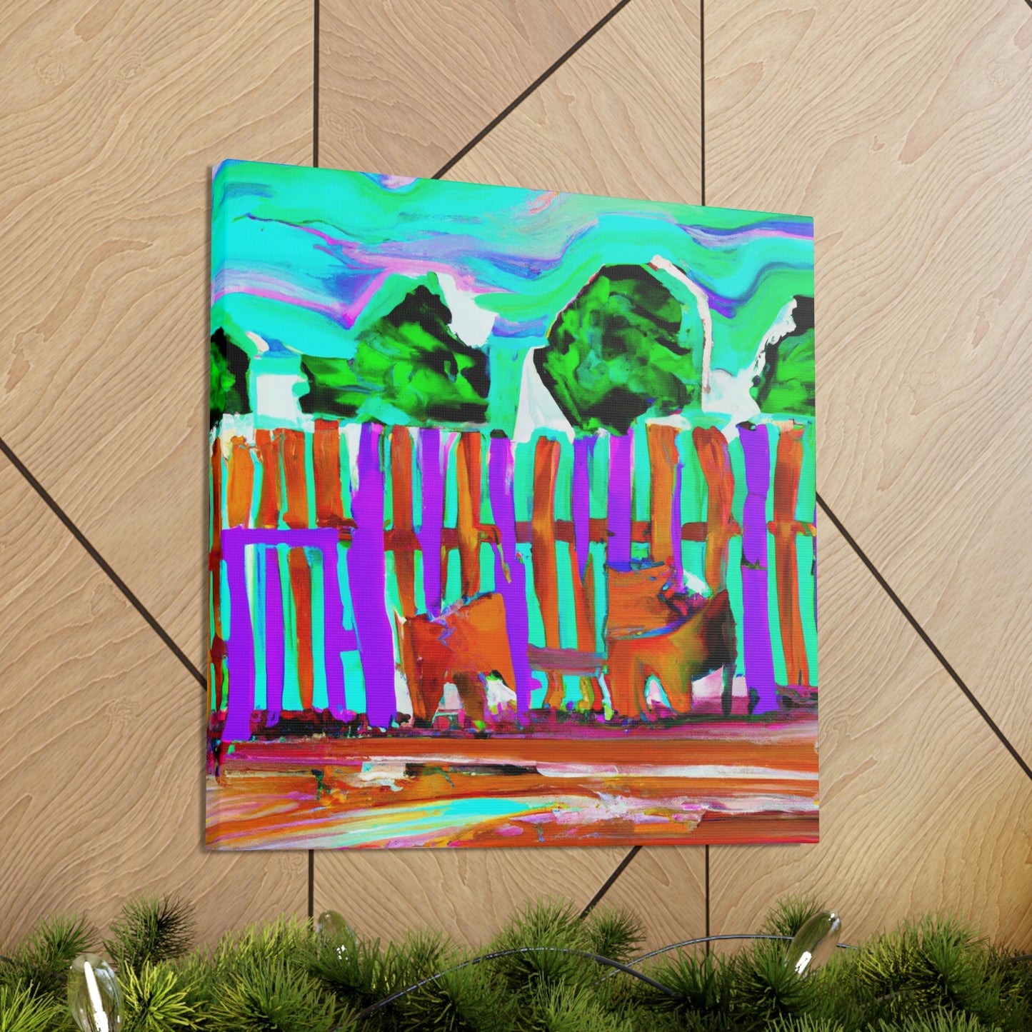 Fence of the Farm - Canvas