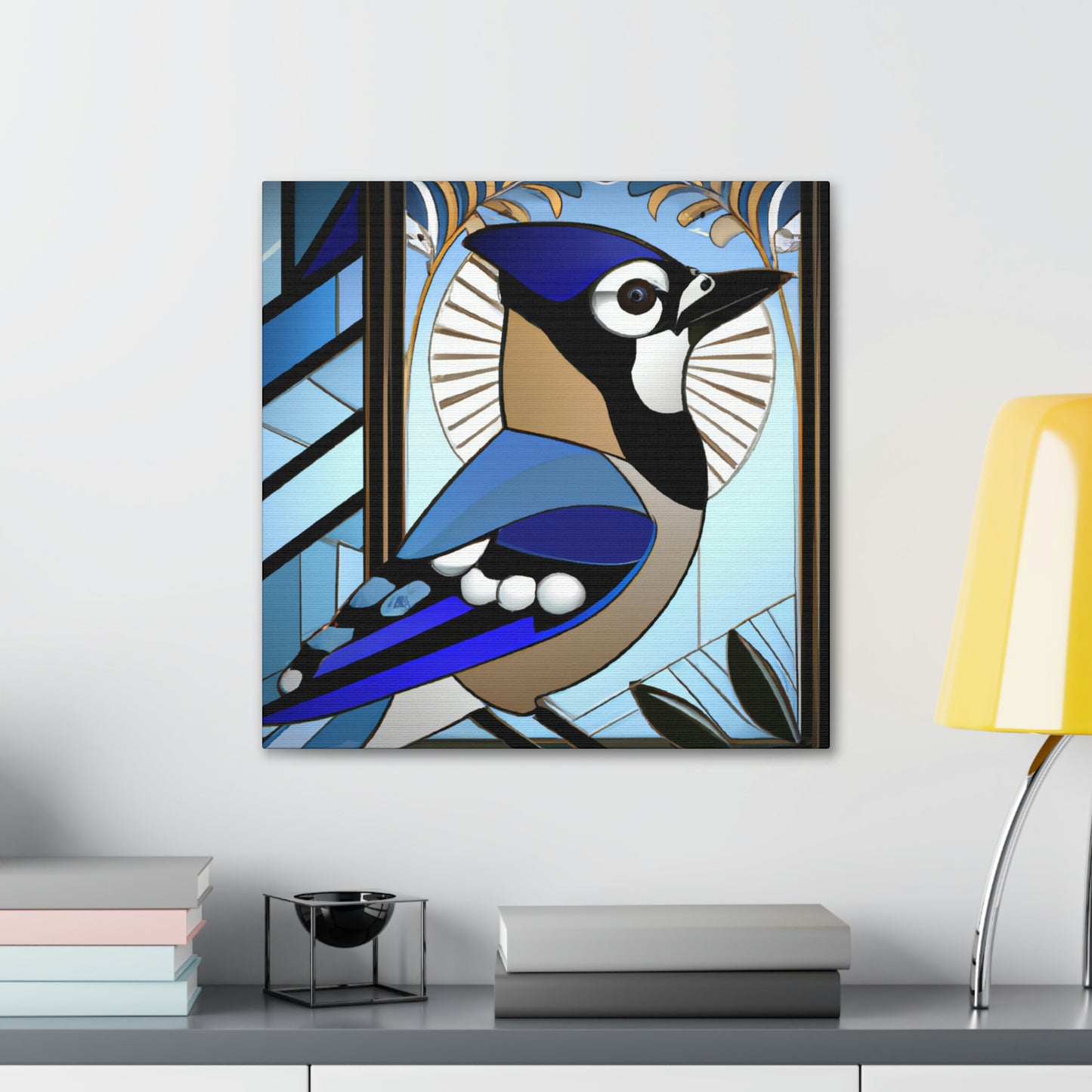 "Midnight Blue Jay Dream" - Canvas