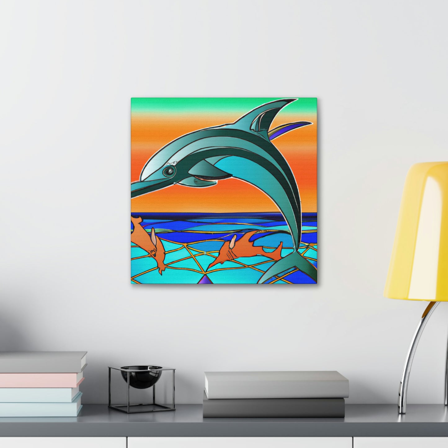 Gliding Dolphin Majesty - Canvas