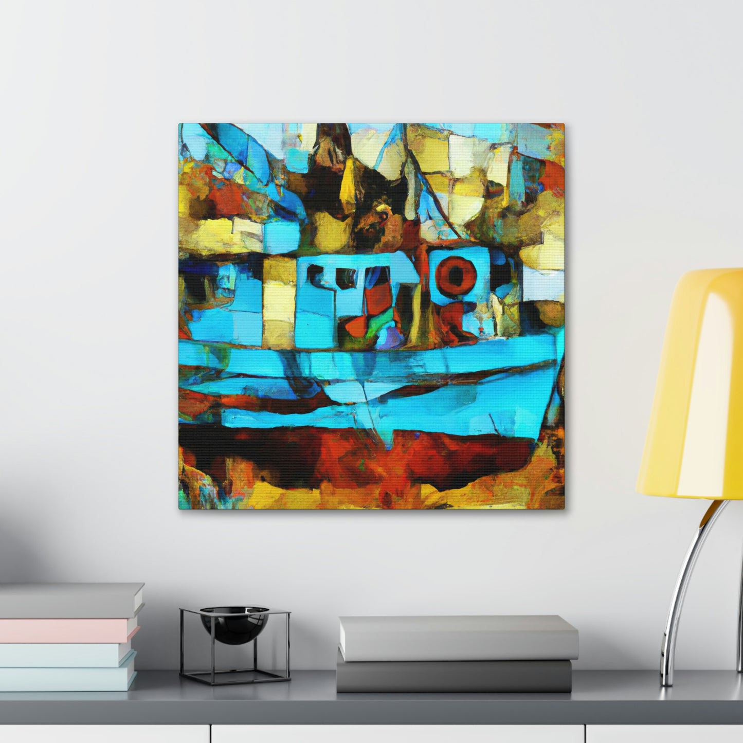 Fishing on the River - Canvas