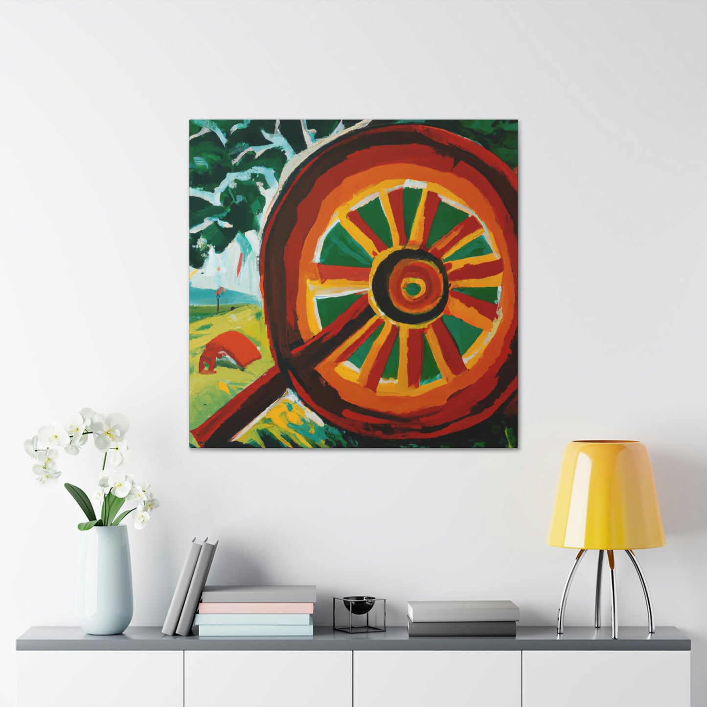 "Wheel of Times Past" - Canvas