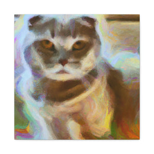 "Cat in Fauvist Hues" - Canvas