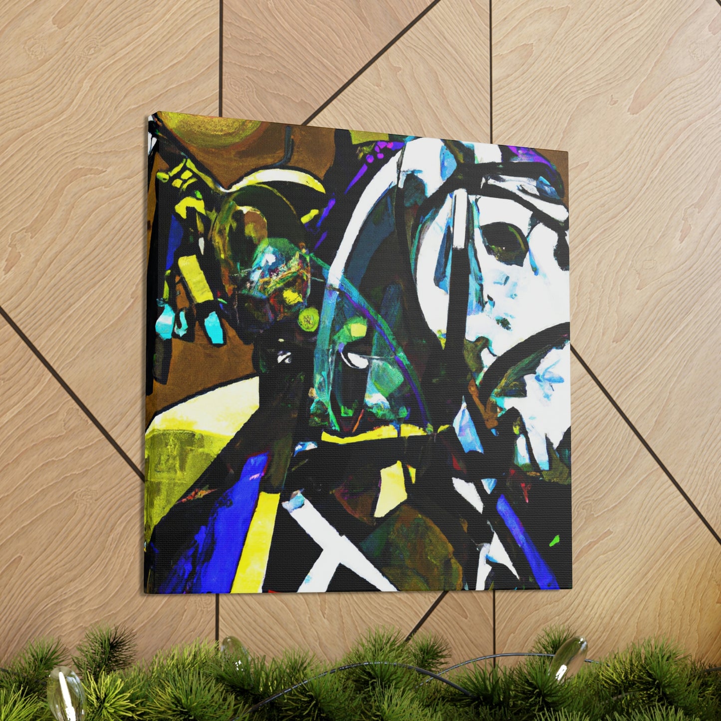 "Cavalryman in Pop Art". - Canvas