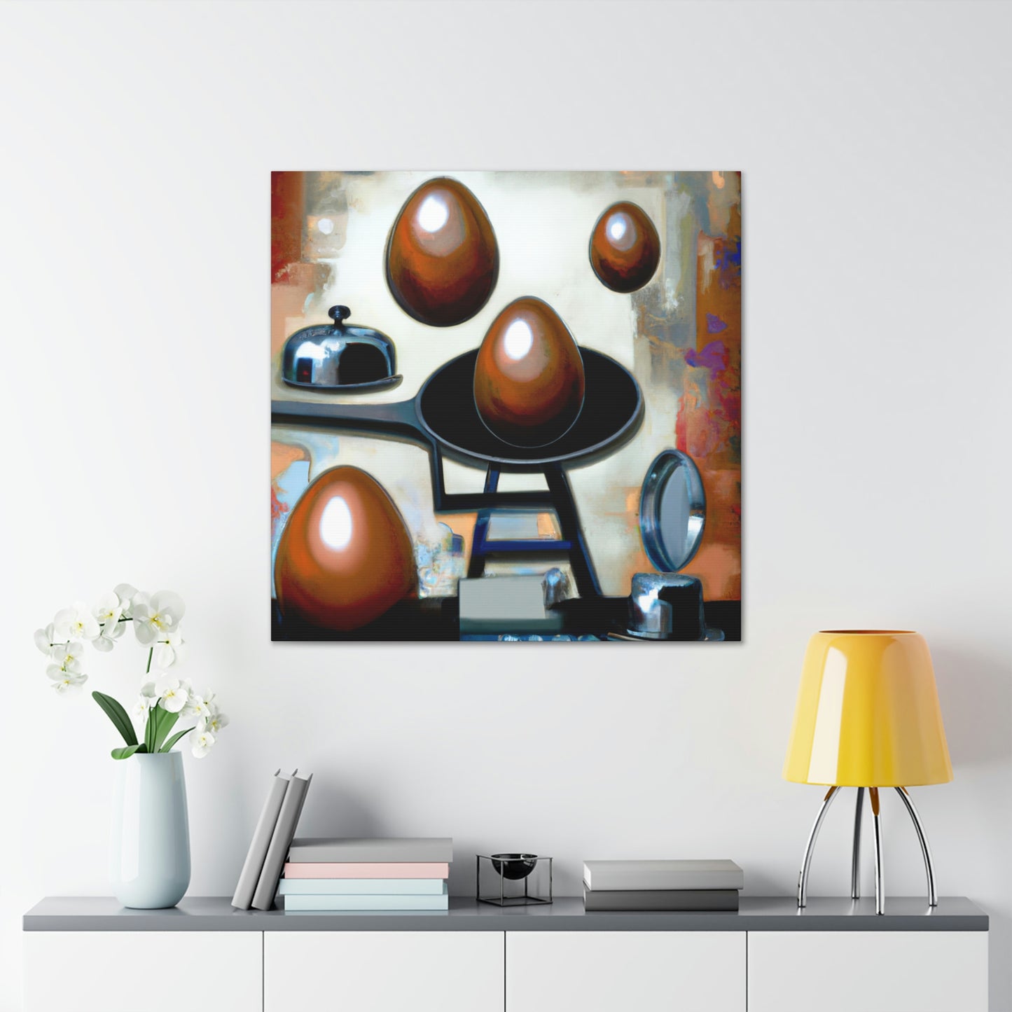 Eggs in Abstraction - Canvas