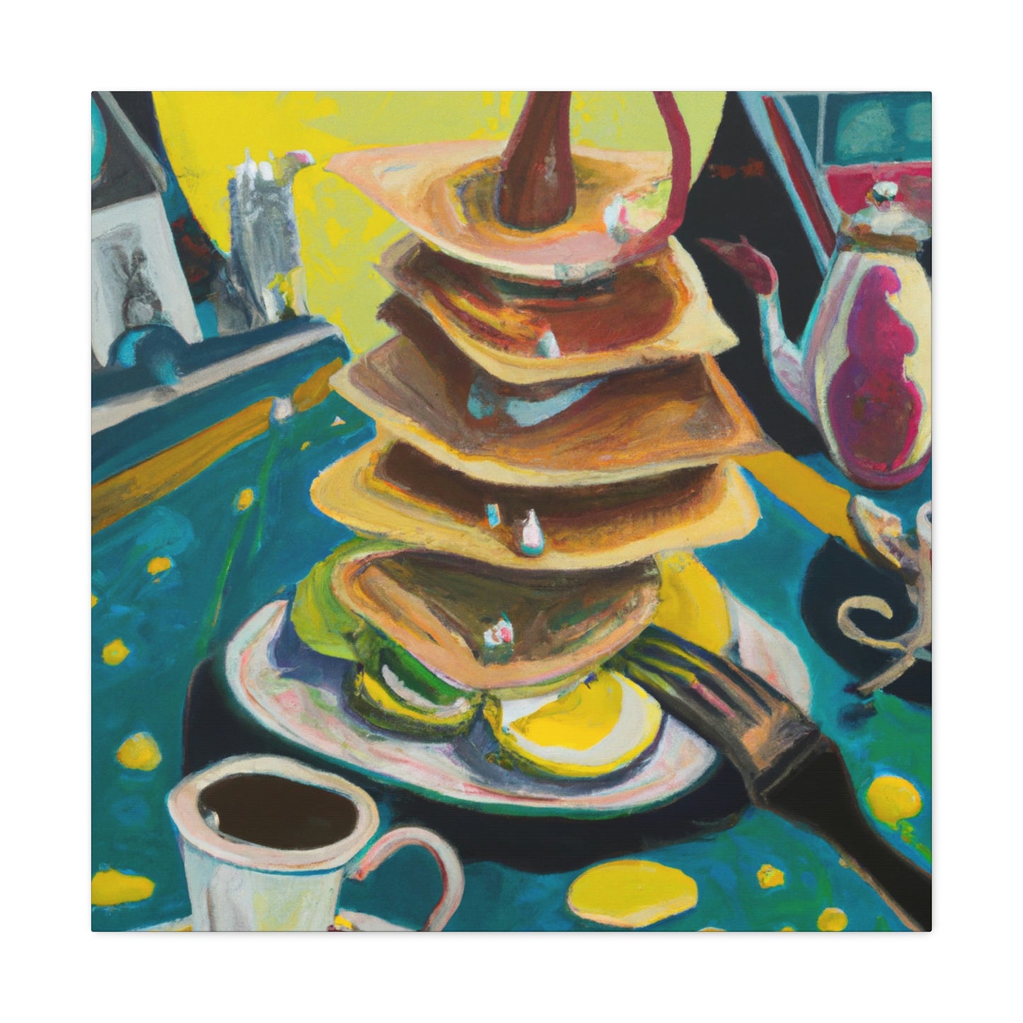 "Pancakes in Surrealism" - Canvas