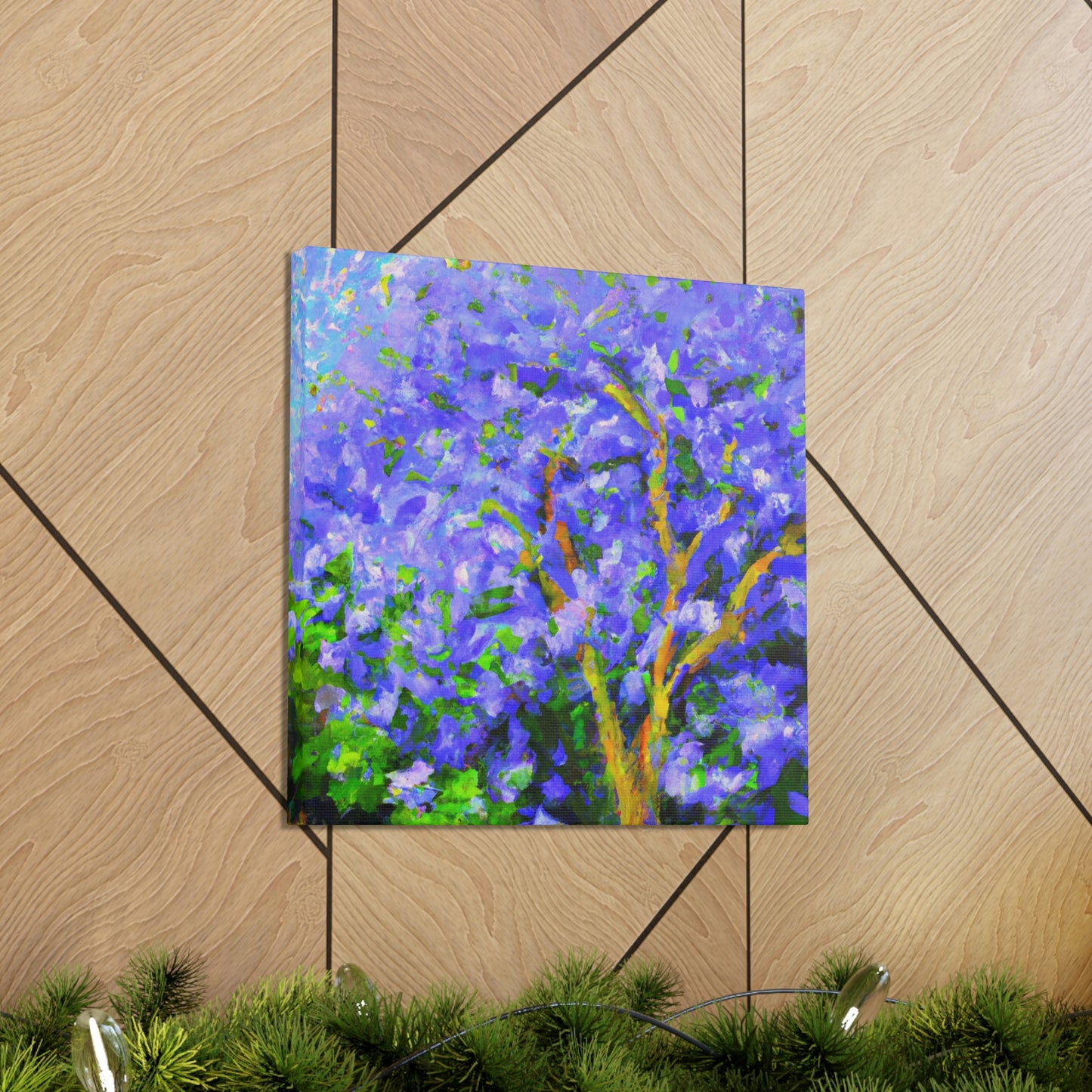 Jacaranda Tree Reflection - Canvas