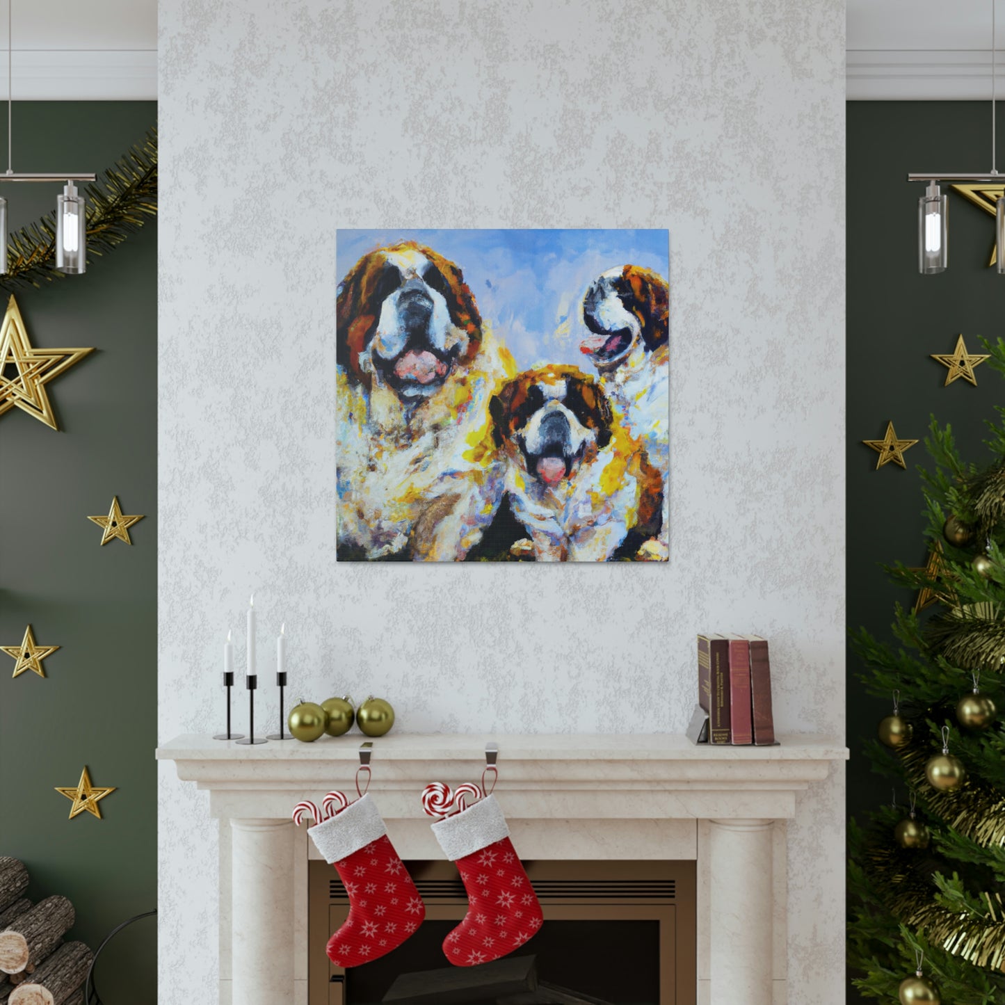 Saint Bernard's Majesty - Canvas