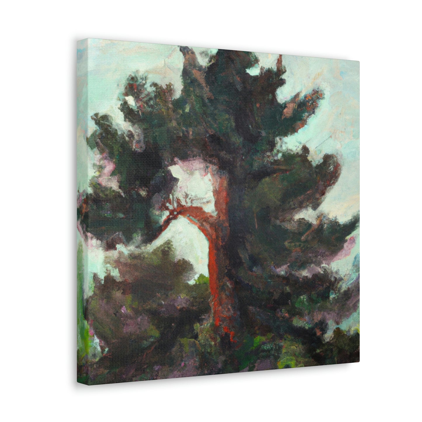 Cedar Tree Expressionism - Canvas