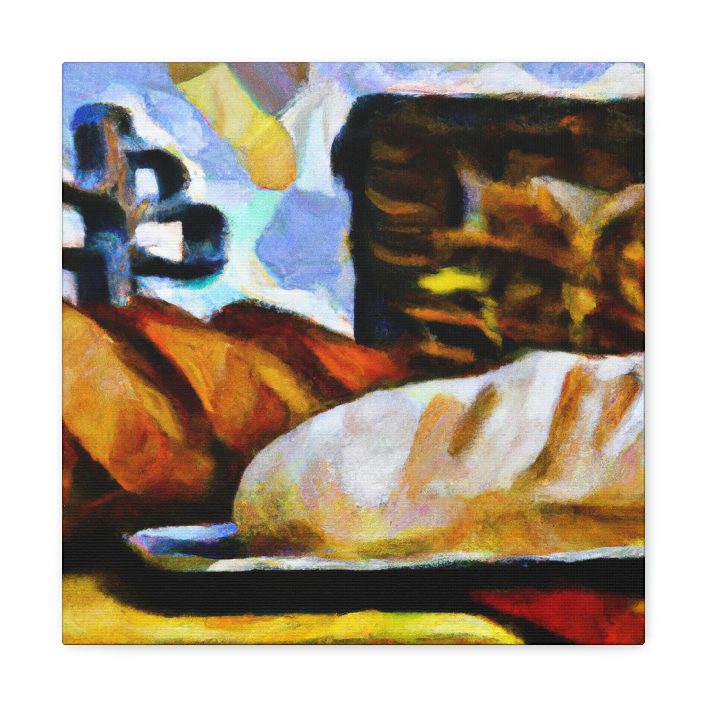 "Bread in Post-Impressionism" - Canvas