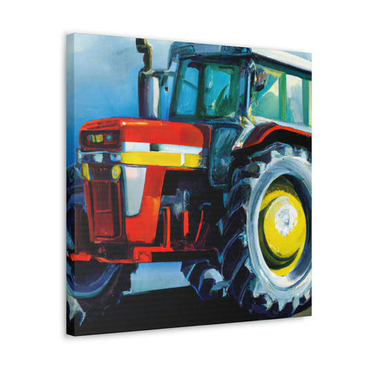 "Tractor in Hyperrealism" - Canvas