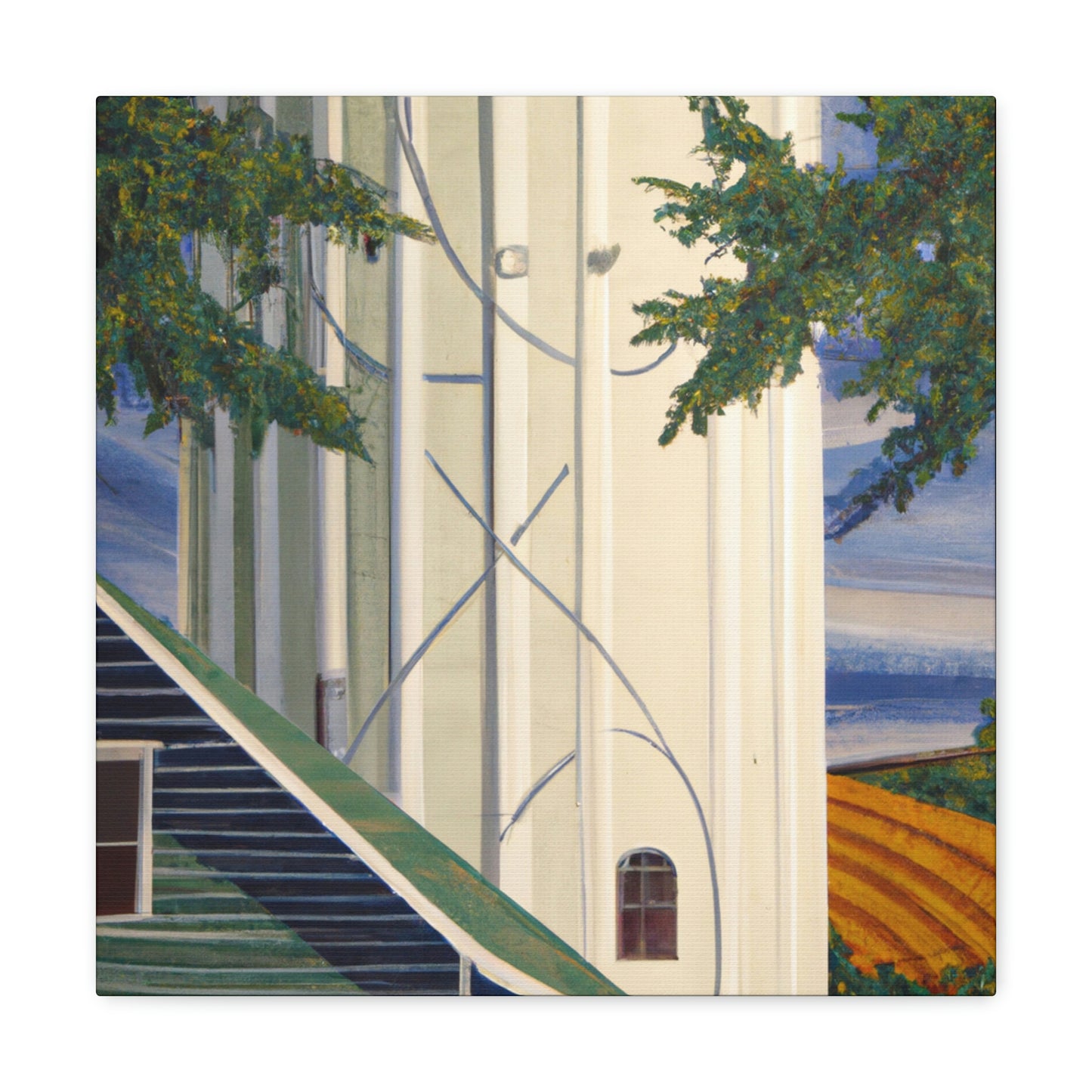 "Silo's Rustic Beauty" - Canvas