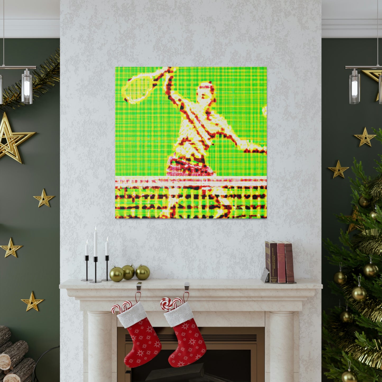 Tennis Pointillist Piece - Canvas