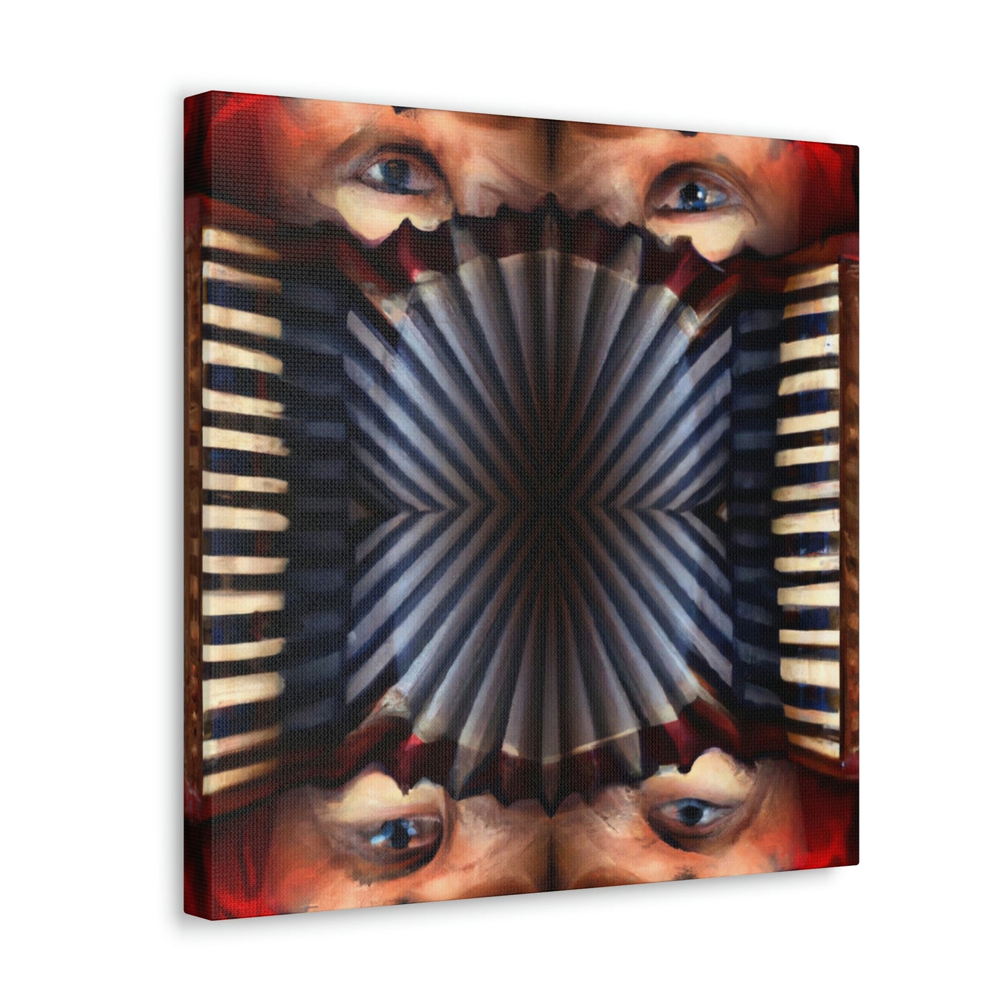 Accordion in Placid Blue - Canvas