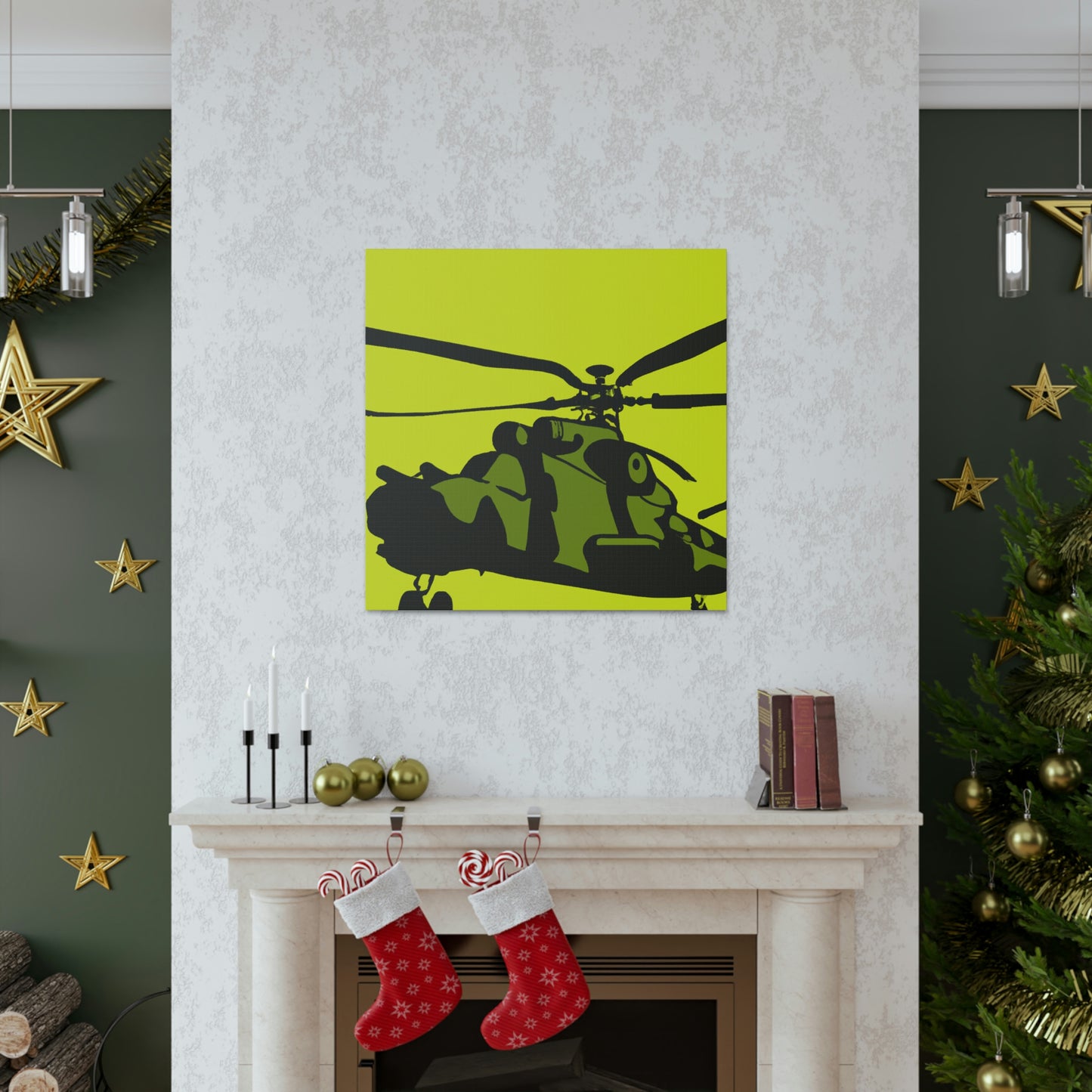 "Helicopter in Minimalism" - Canvas