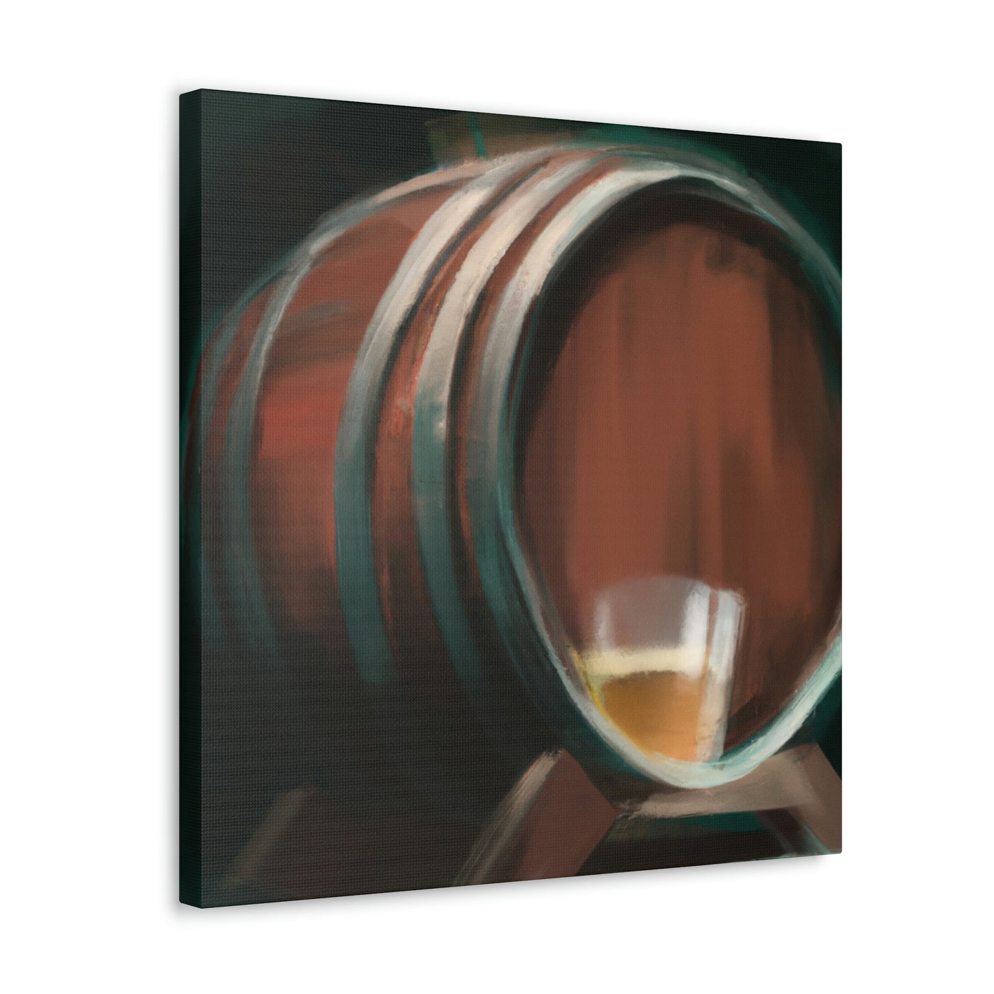 Whiskey in Oak Barrel - Canvas