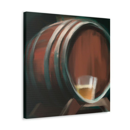 Whiskey in Oak Barrel - Canvas