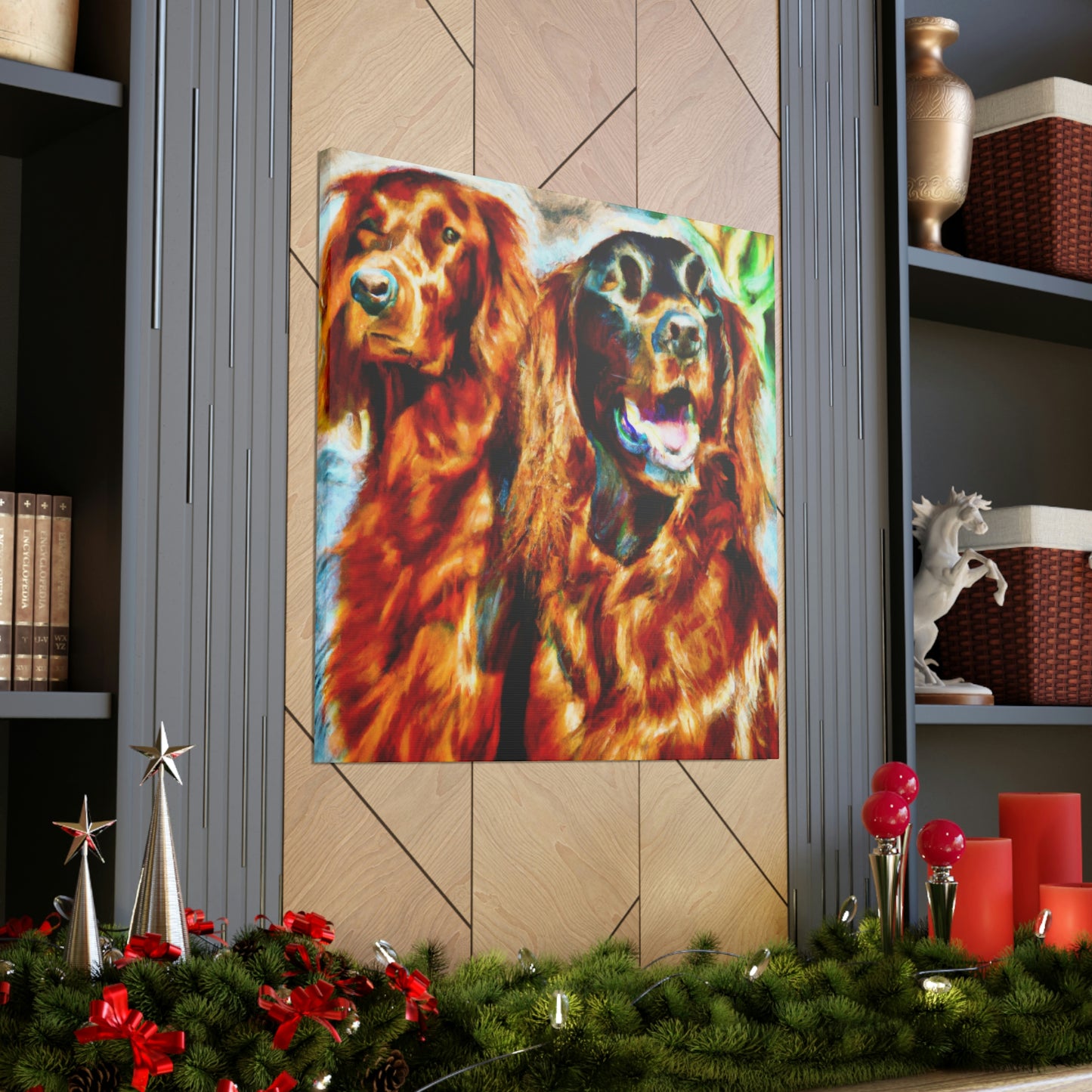 Irish Setter Symphony. - Canvas