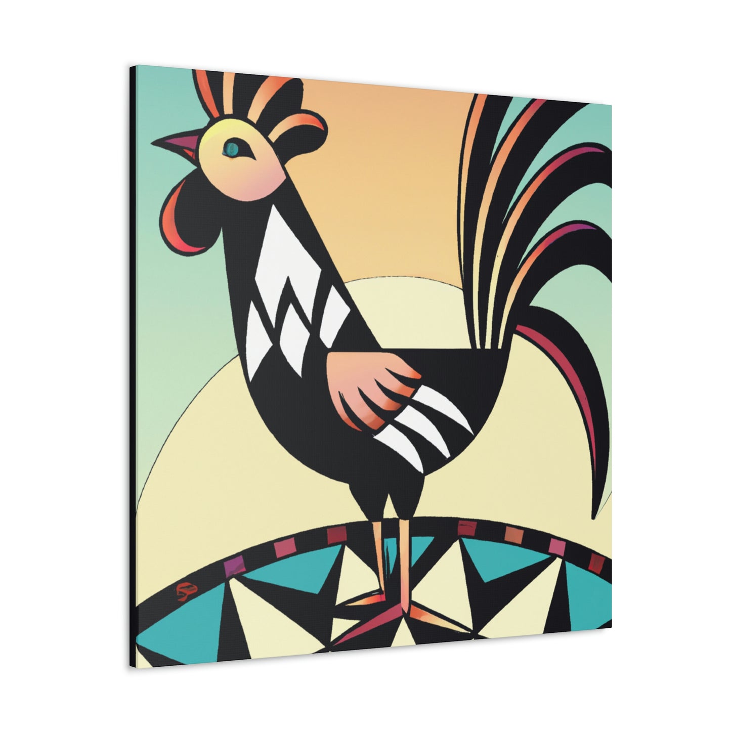 Chicken in Dazzle - Canvas