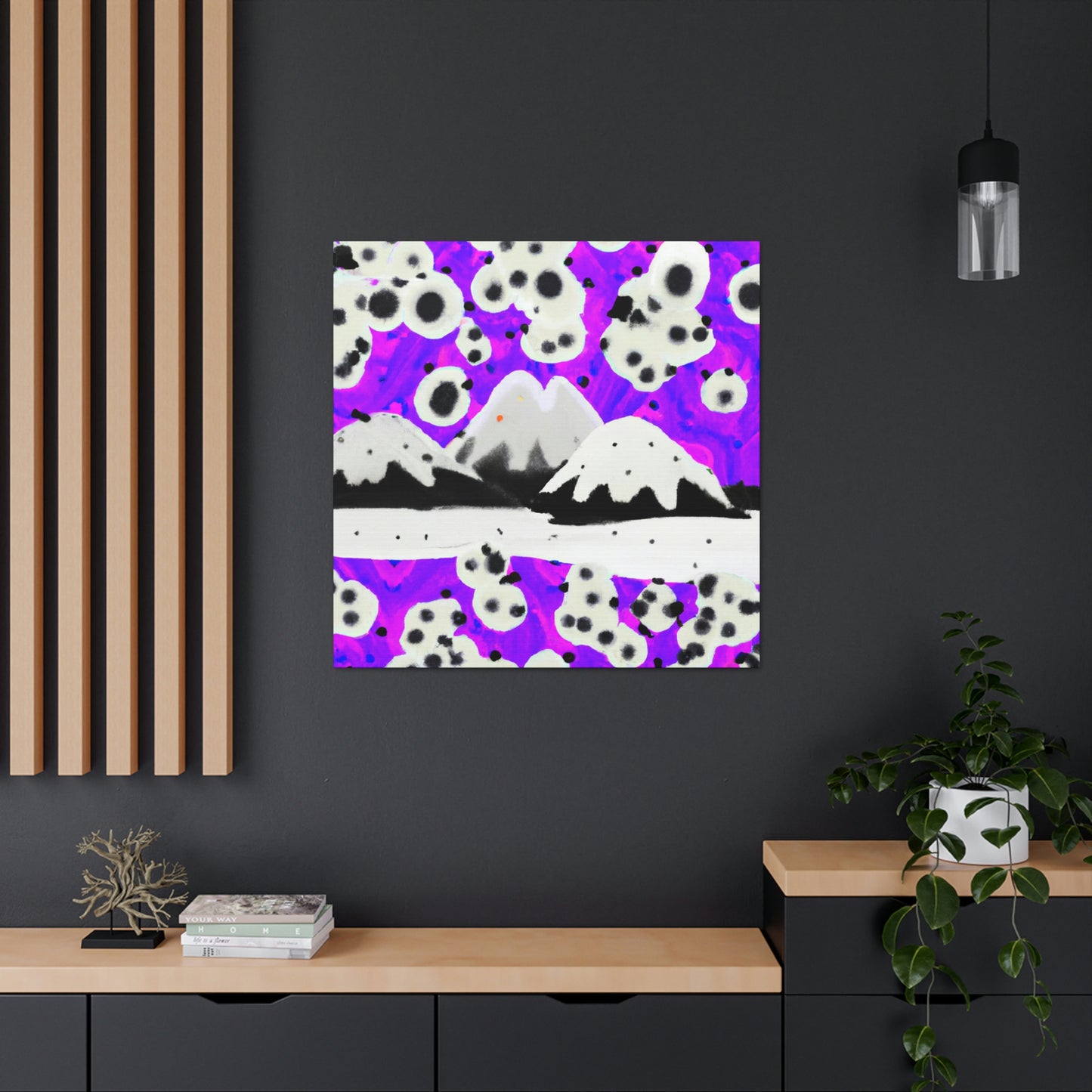 Snowy Mountain Majesty - Canvas