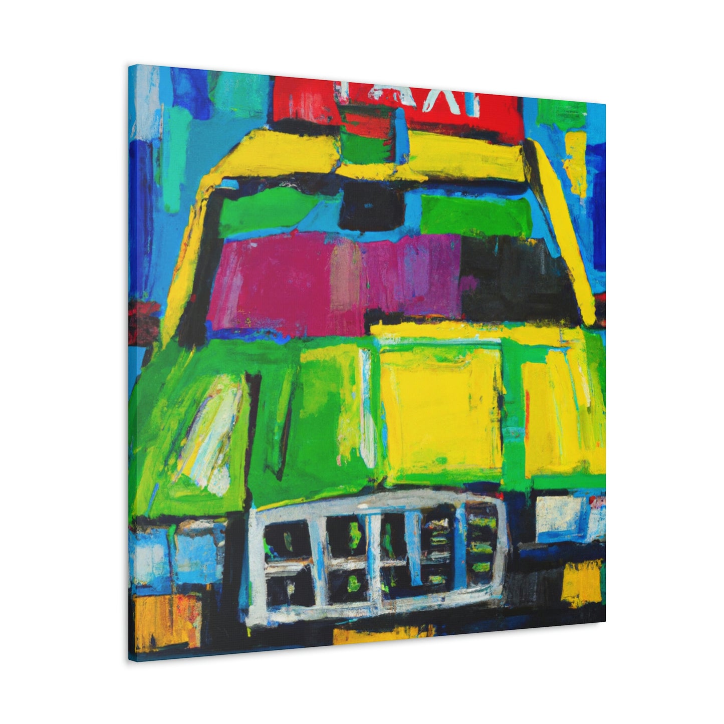 "Taxi NYC Twilight" - Canvas