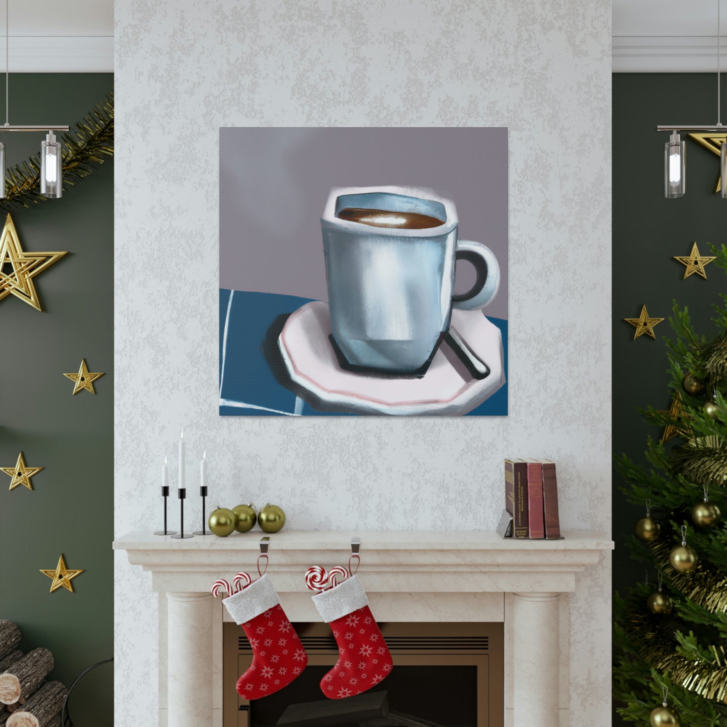 Cup of Joyful Coffee - Canvas