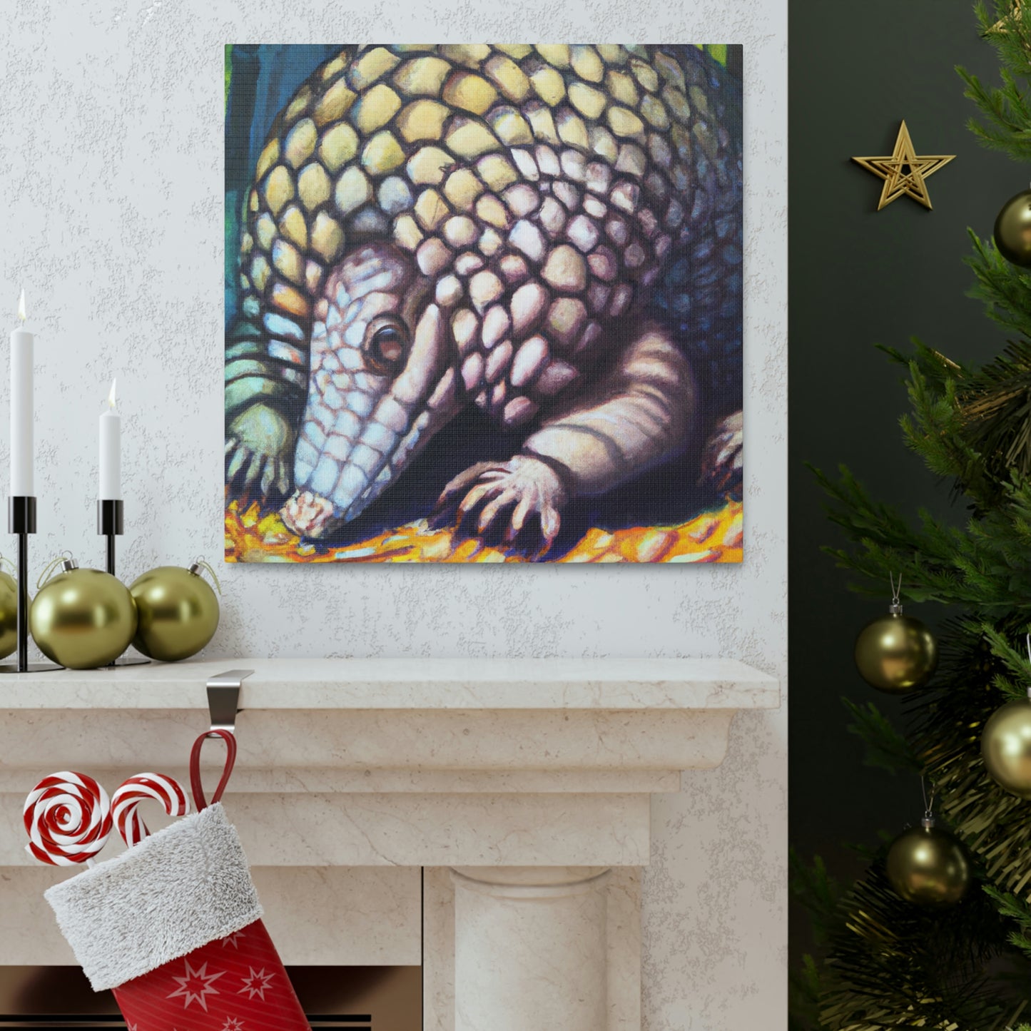 Indian Pangolin Artwork - Canvas