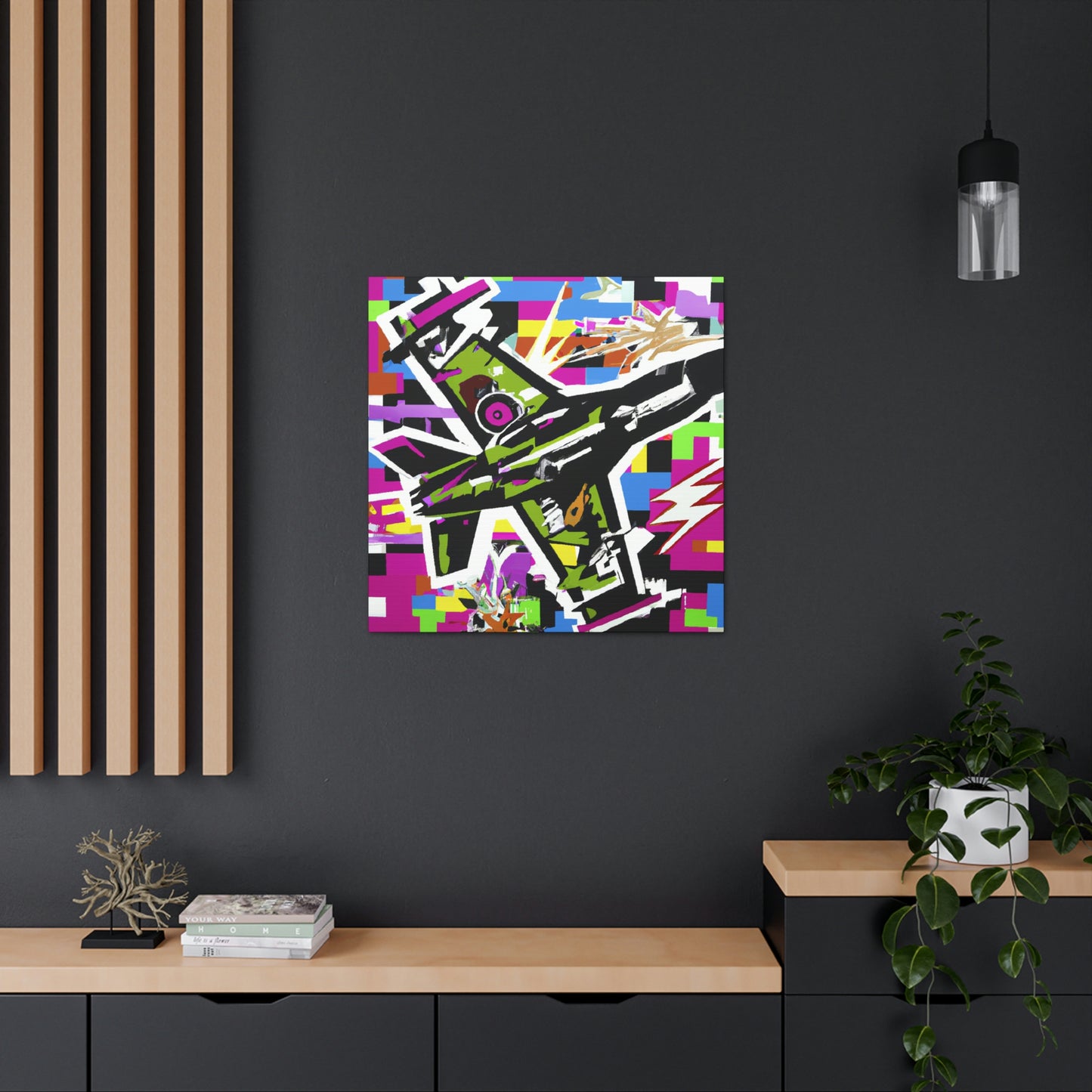 "Fighter in a Fury" - Canvas