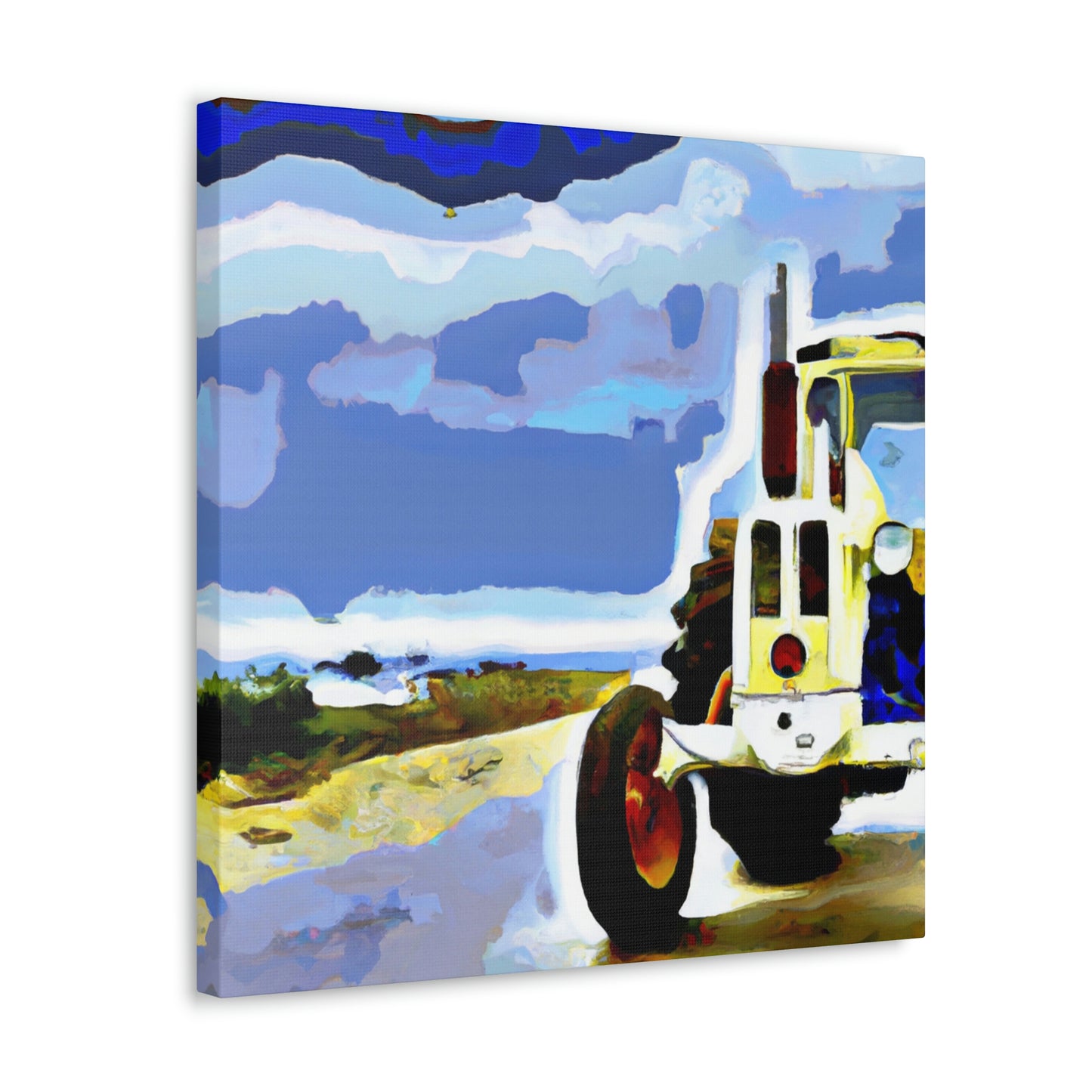 Tractor in Twilight Glow - Canvas