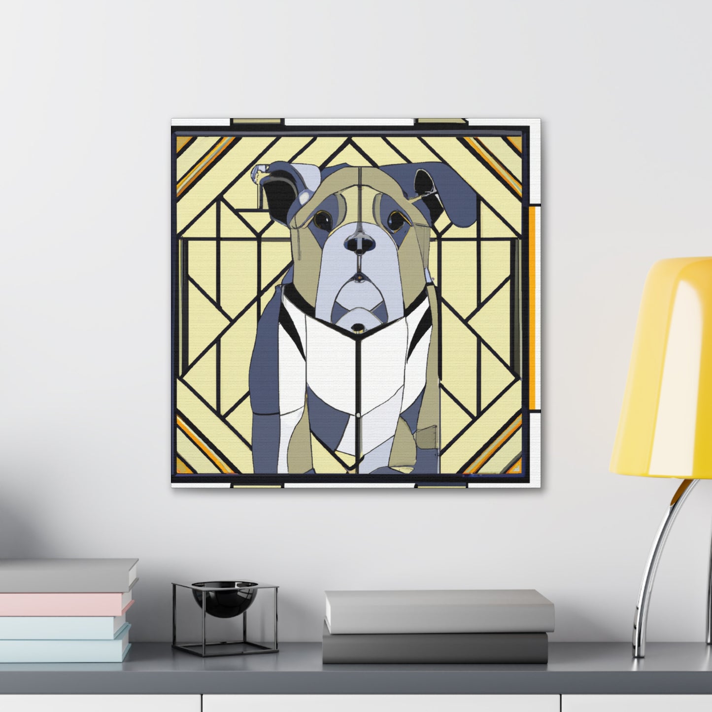 "Bulldog's Regal Roar" - Canvas