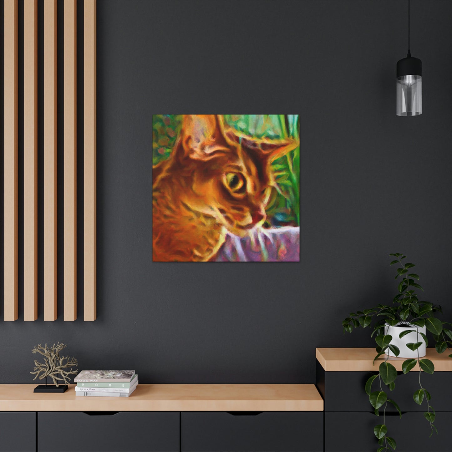 "Abyssinian Colorful Dreams" - Canvas