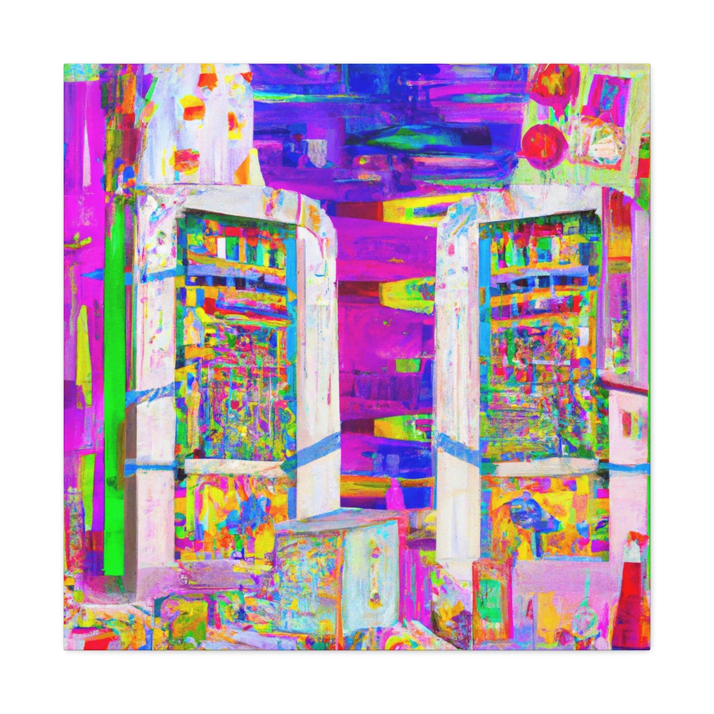 "Servers in Fauvism" - Canvas